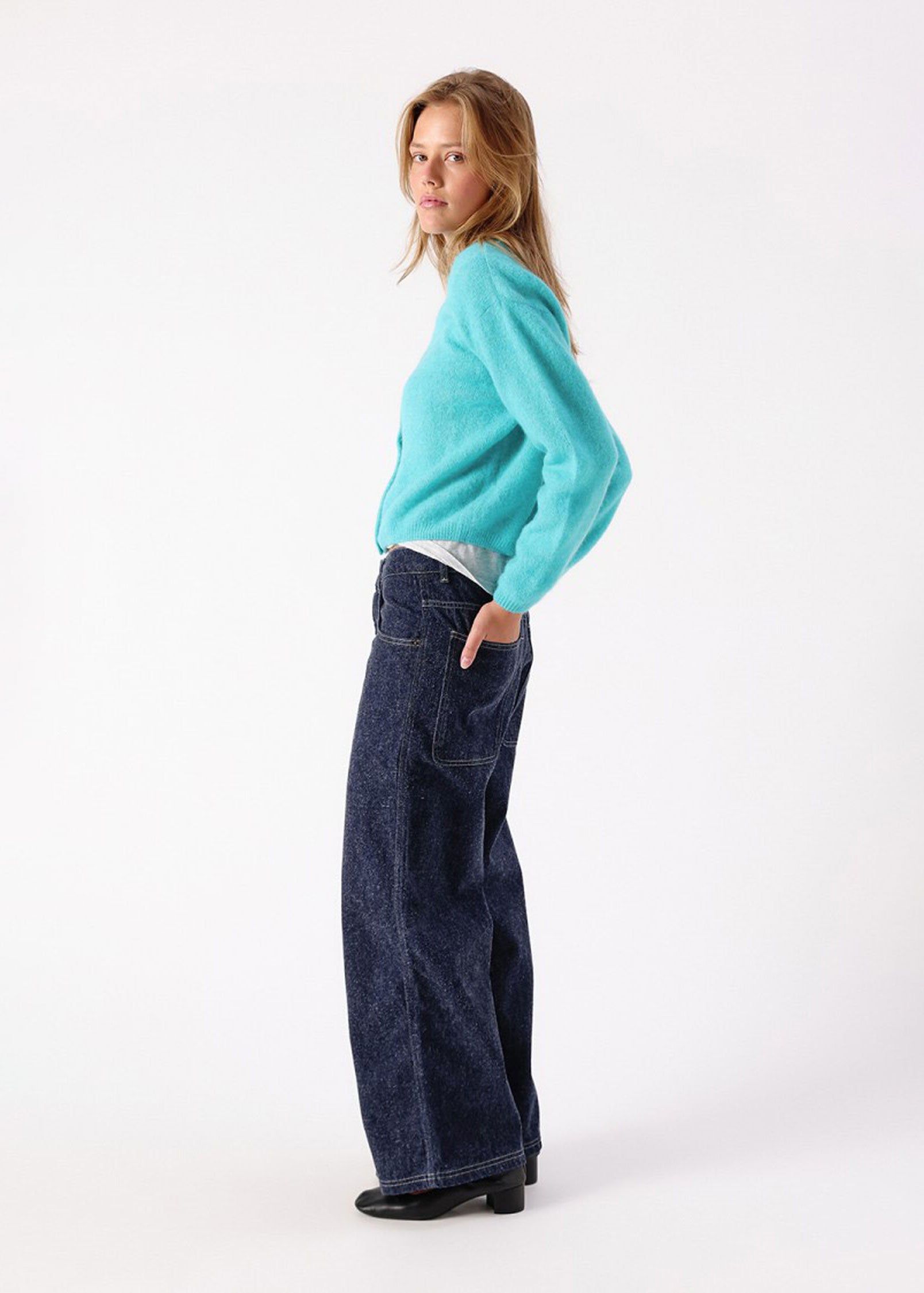 American Vintage Vitow Cardigan - Turquoise