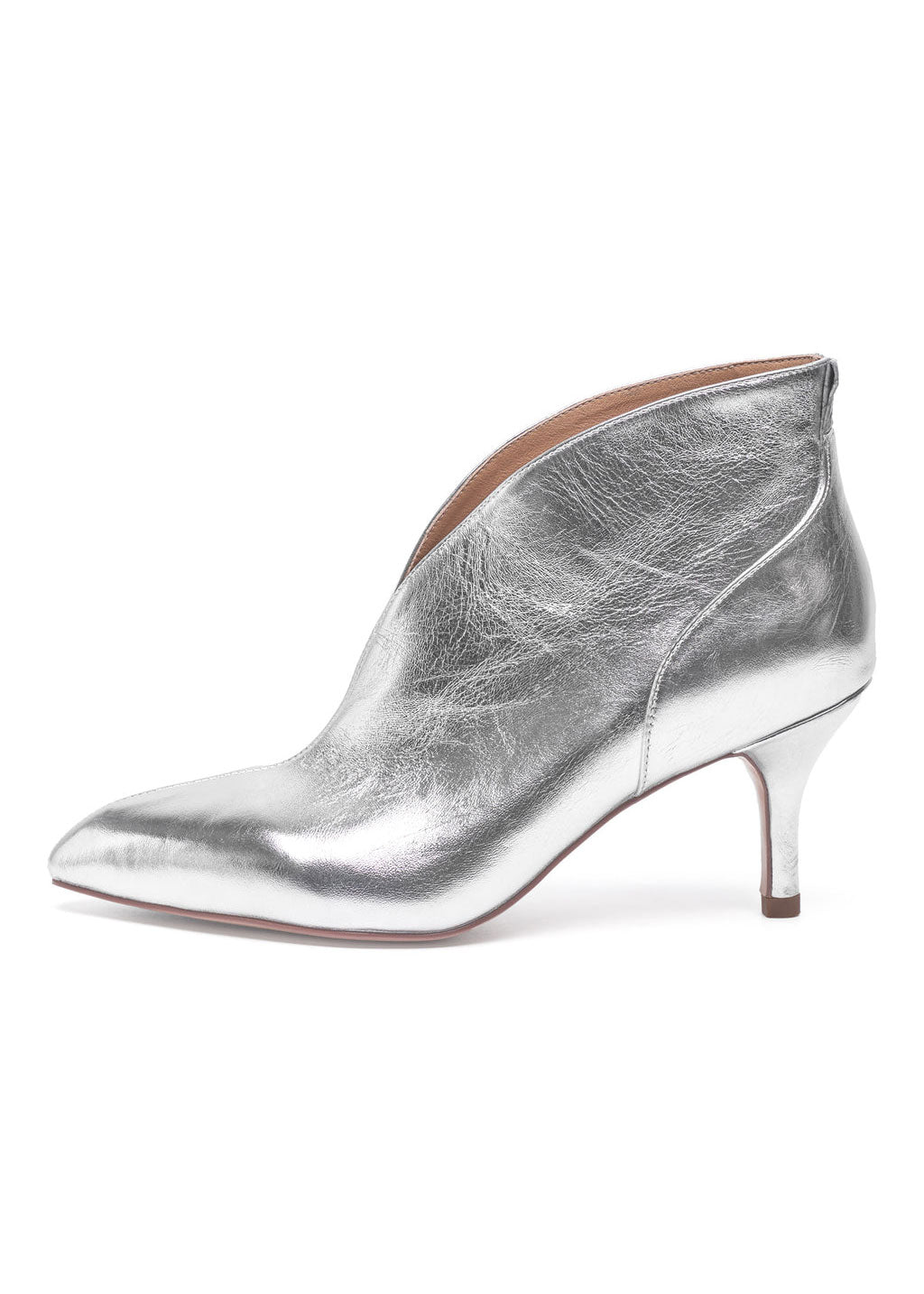 Woden Valentine Low Cut Boots - Silver