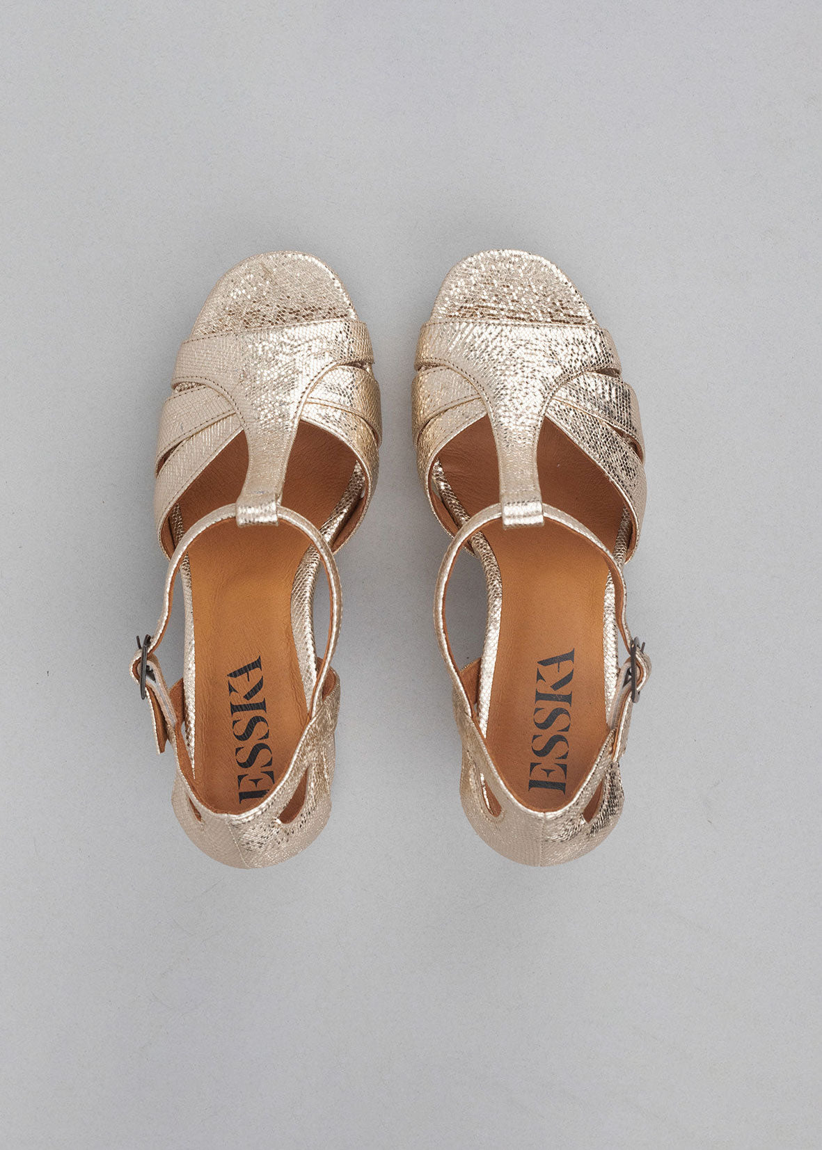 Esska Valerie Platinum Heeled Sandals