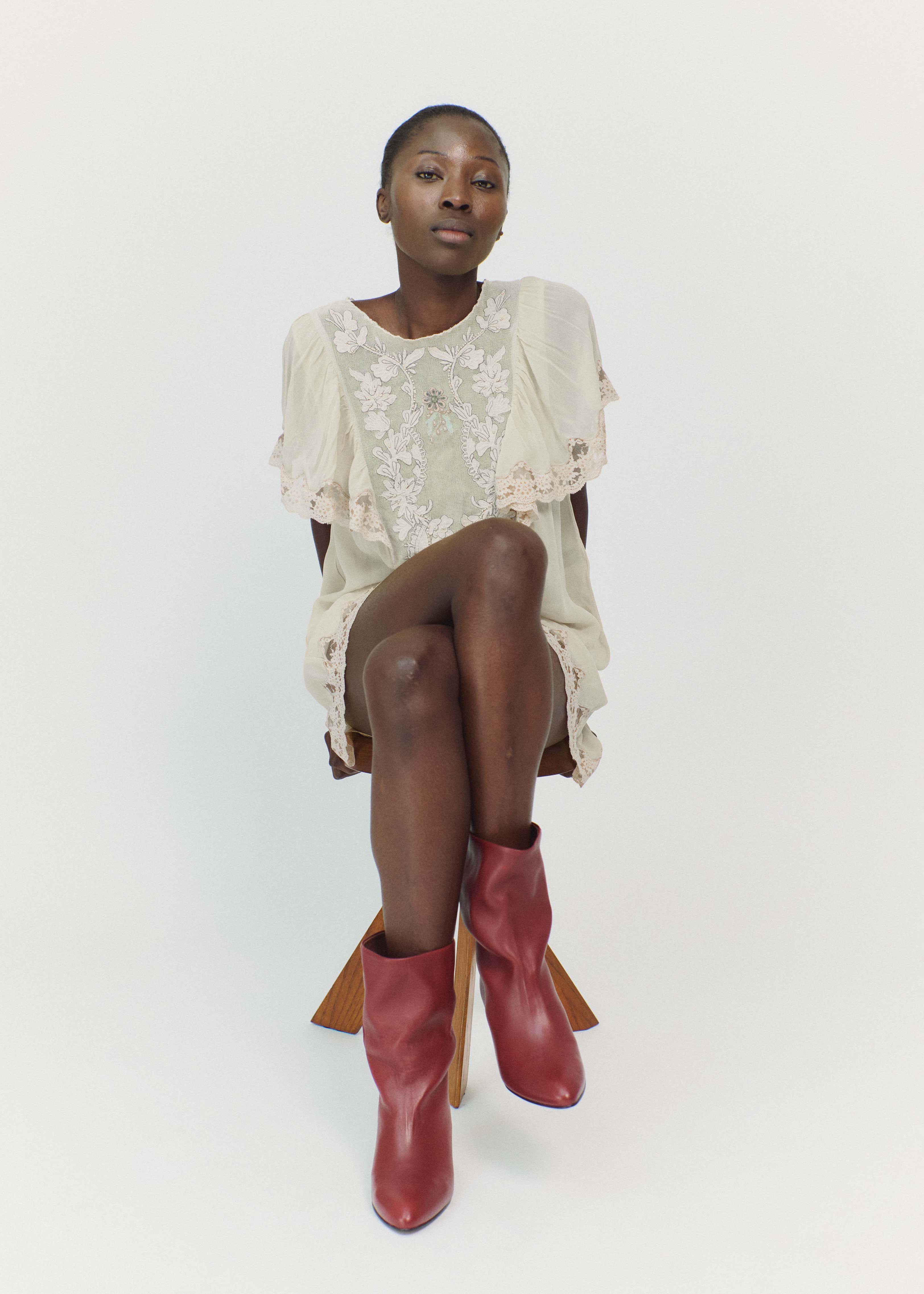 Anonymous Copenhagen Vully 50 Stiletto Boots - Pomegranate