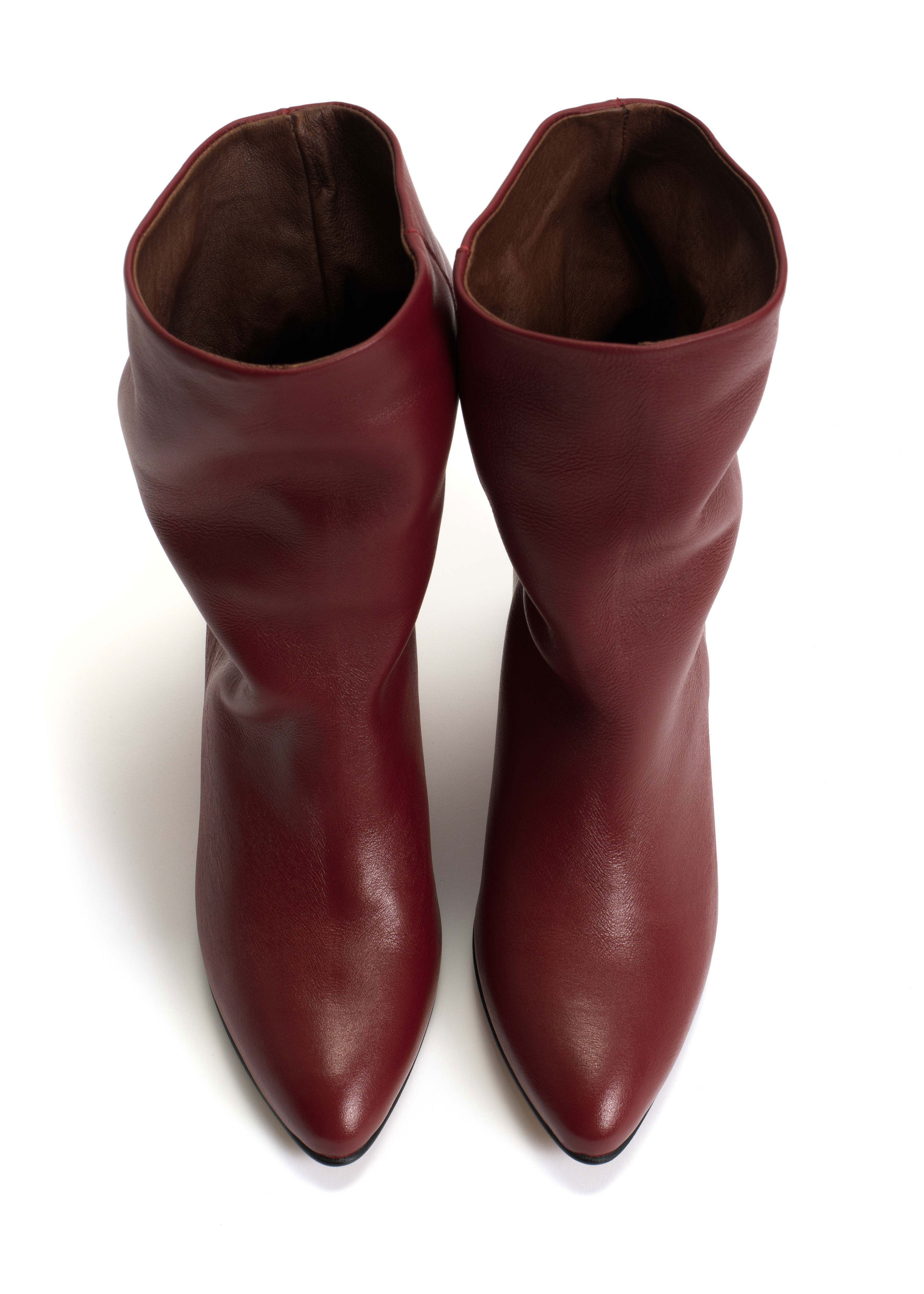 Anonymous Copenhagen Vully 50 Stiletto Boots - Pomegranate