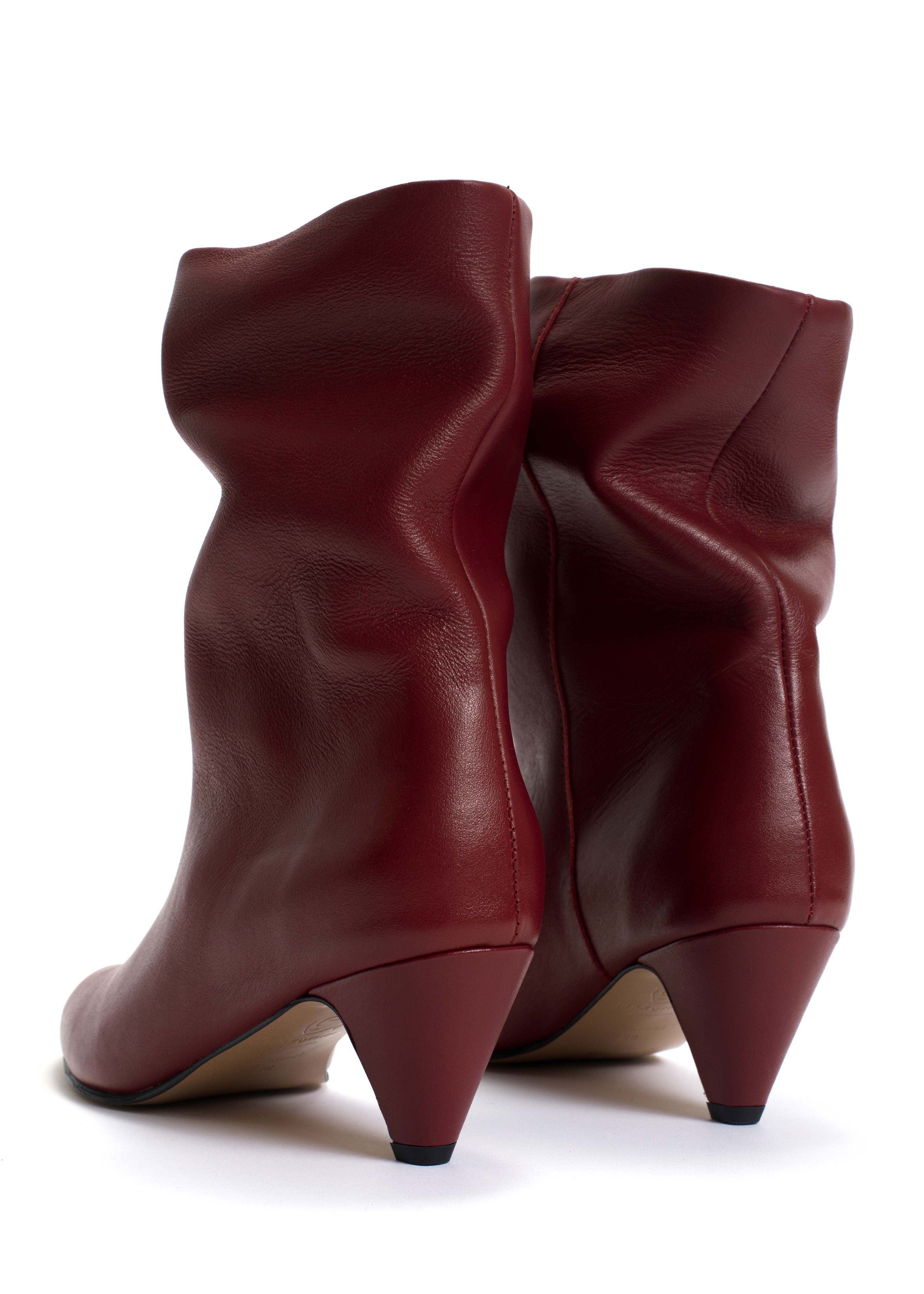 Anonymous Copenhagen Vully 50 Stiletto Boots - Pomegranate