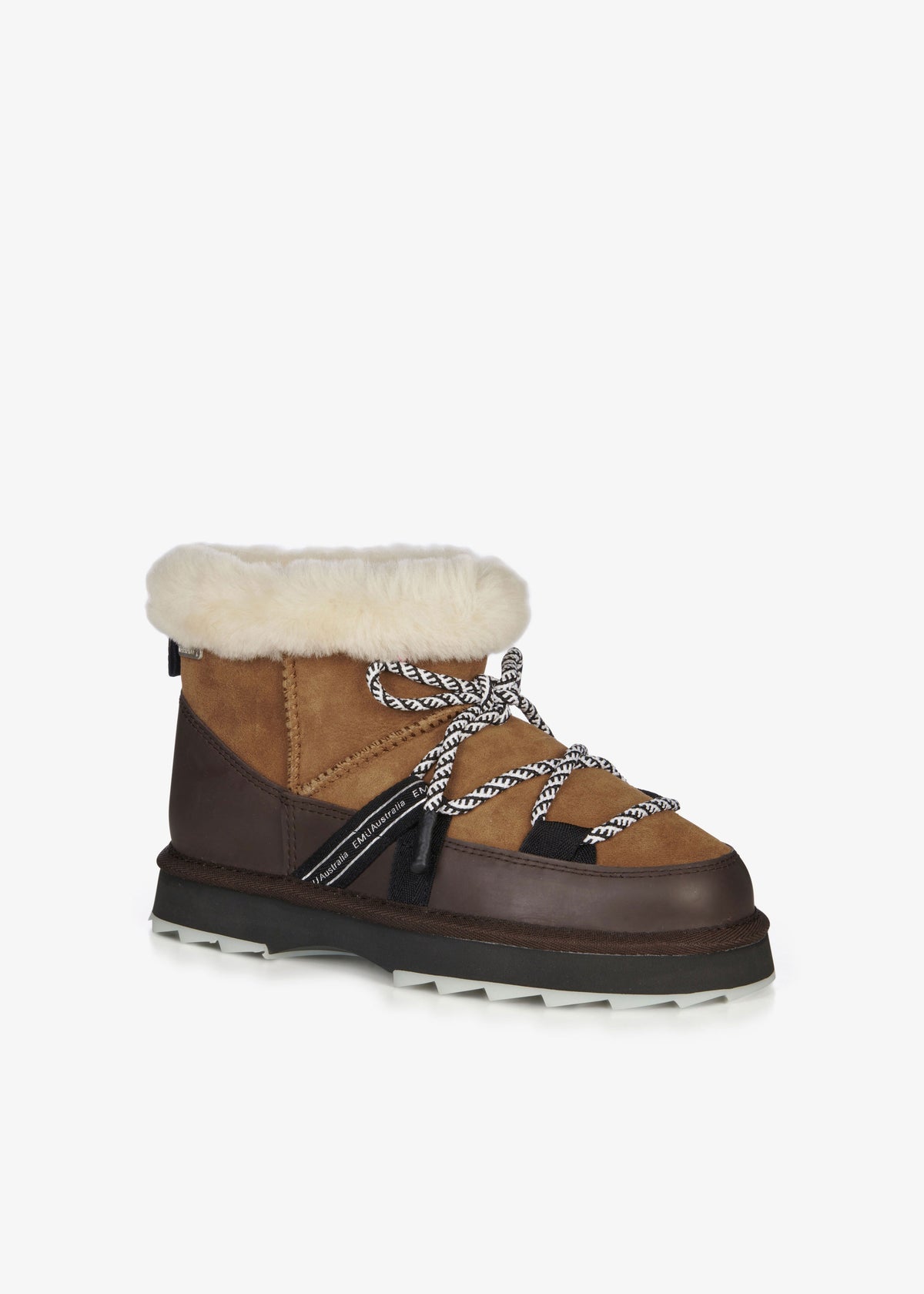 Emu Blurred Micro Boots - Chestnut