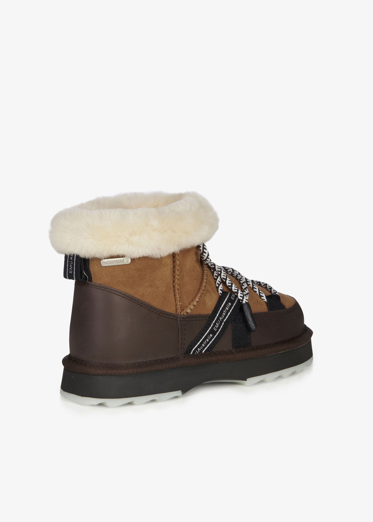 Emu Blurred Micro Boots - Chestnut