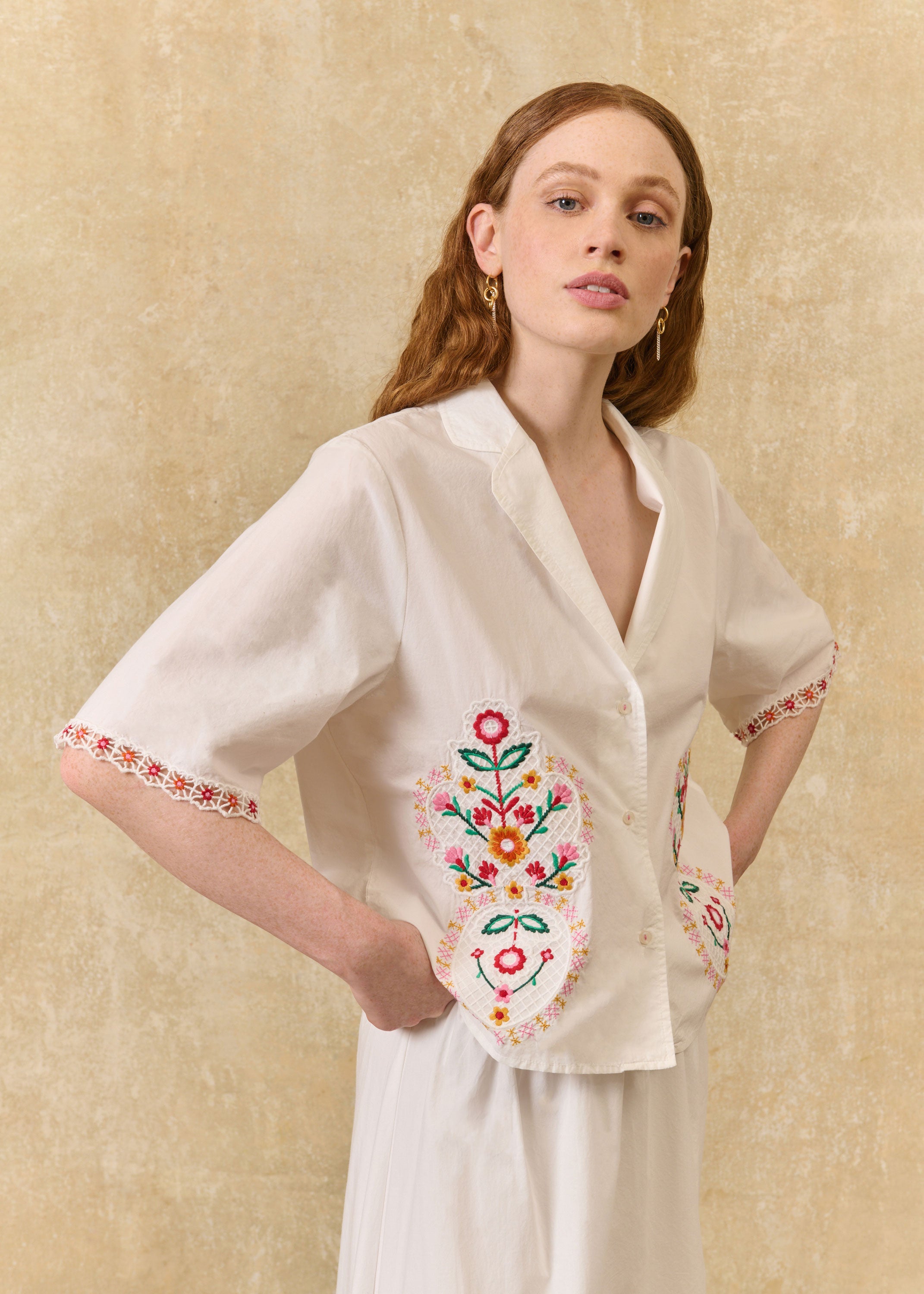 Louise Misha Emilius Shirt - Off White