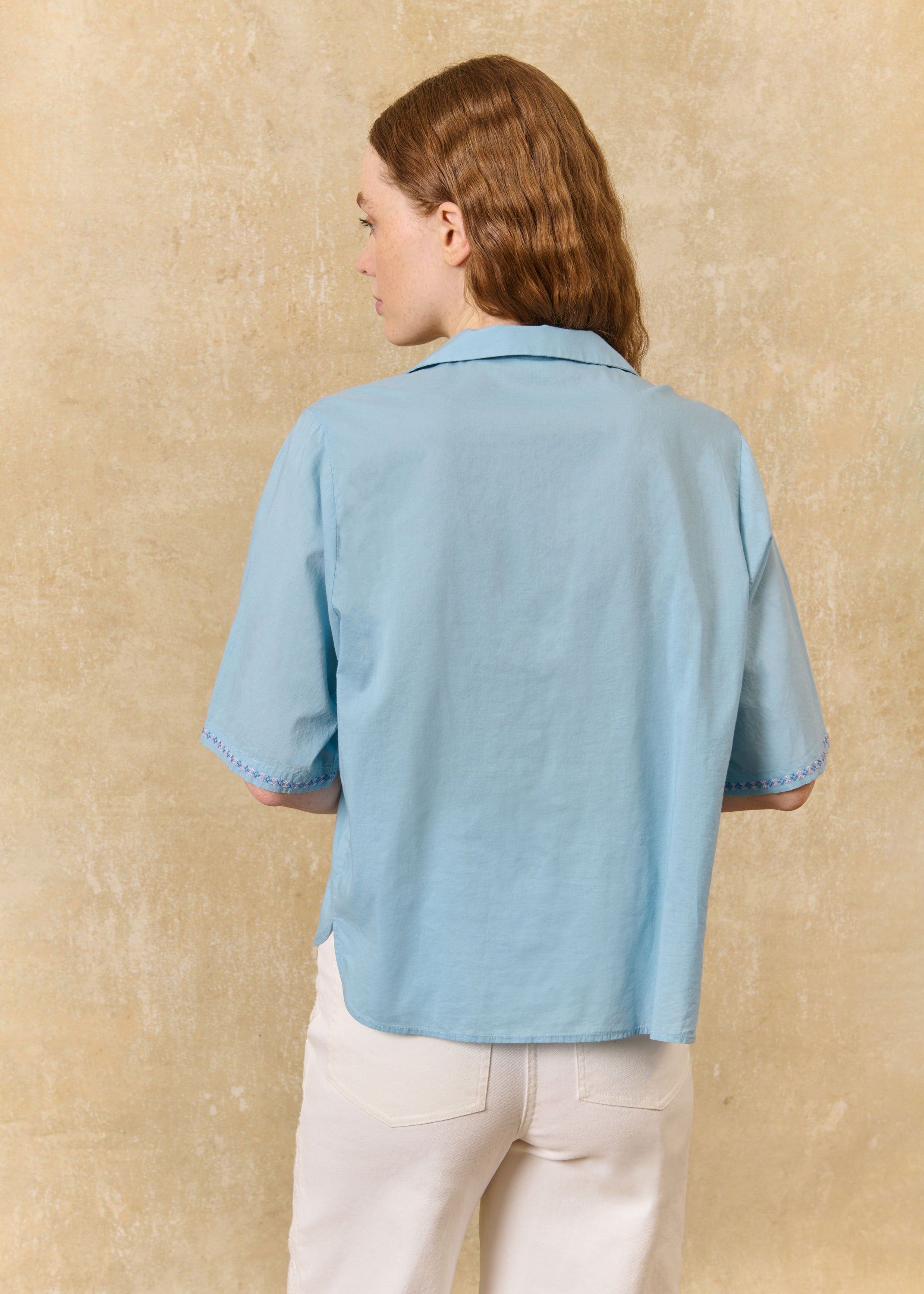 Louise Misha Emilius Shirt - Stone Blue