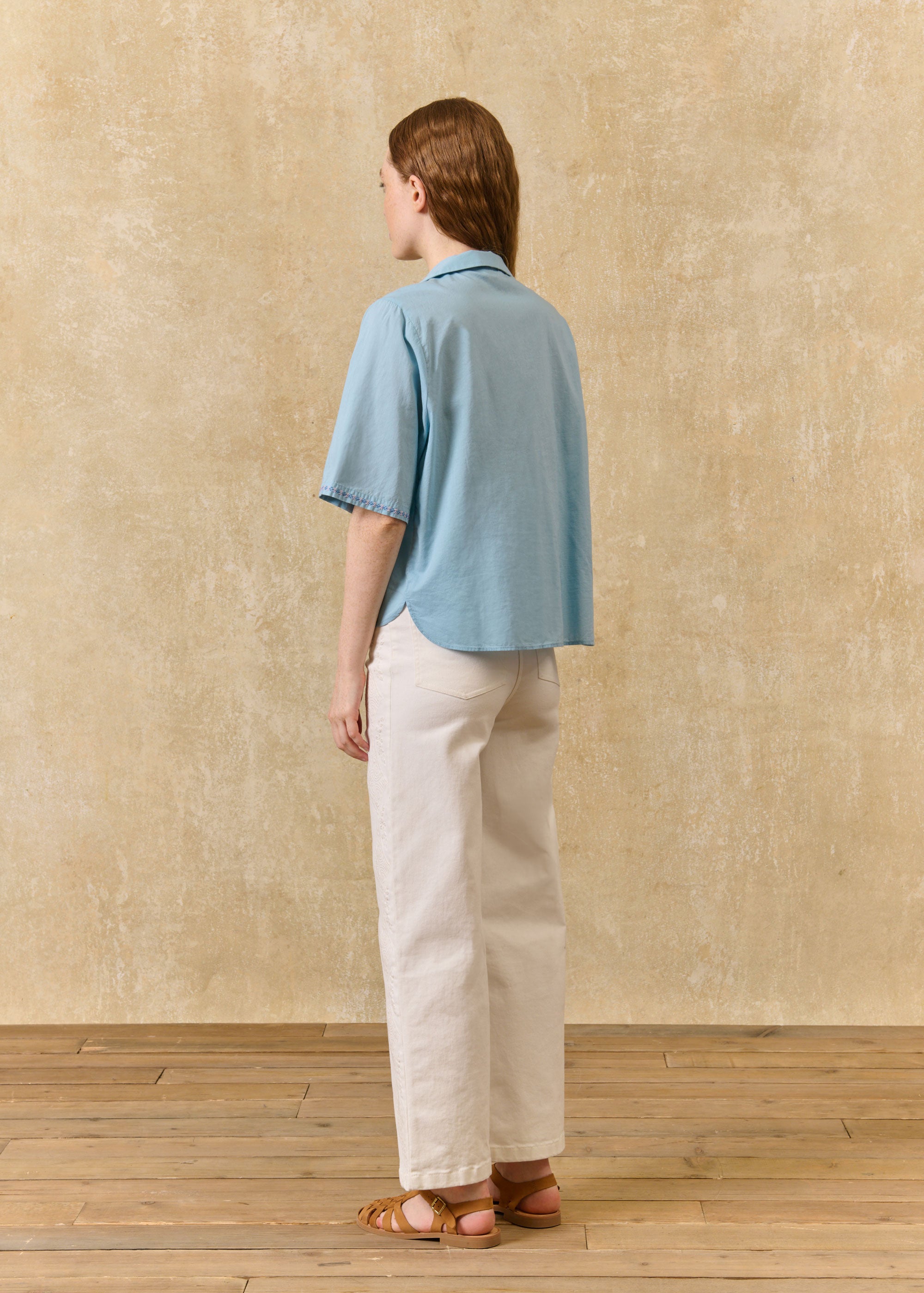 Louise Misha Emilius Shirt - Stone Blue