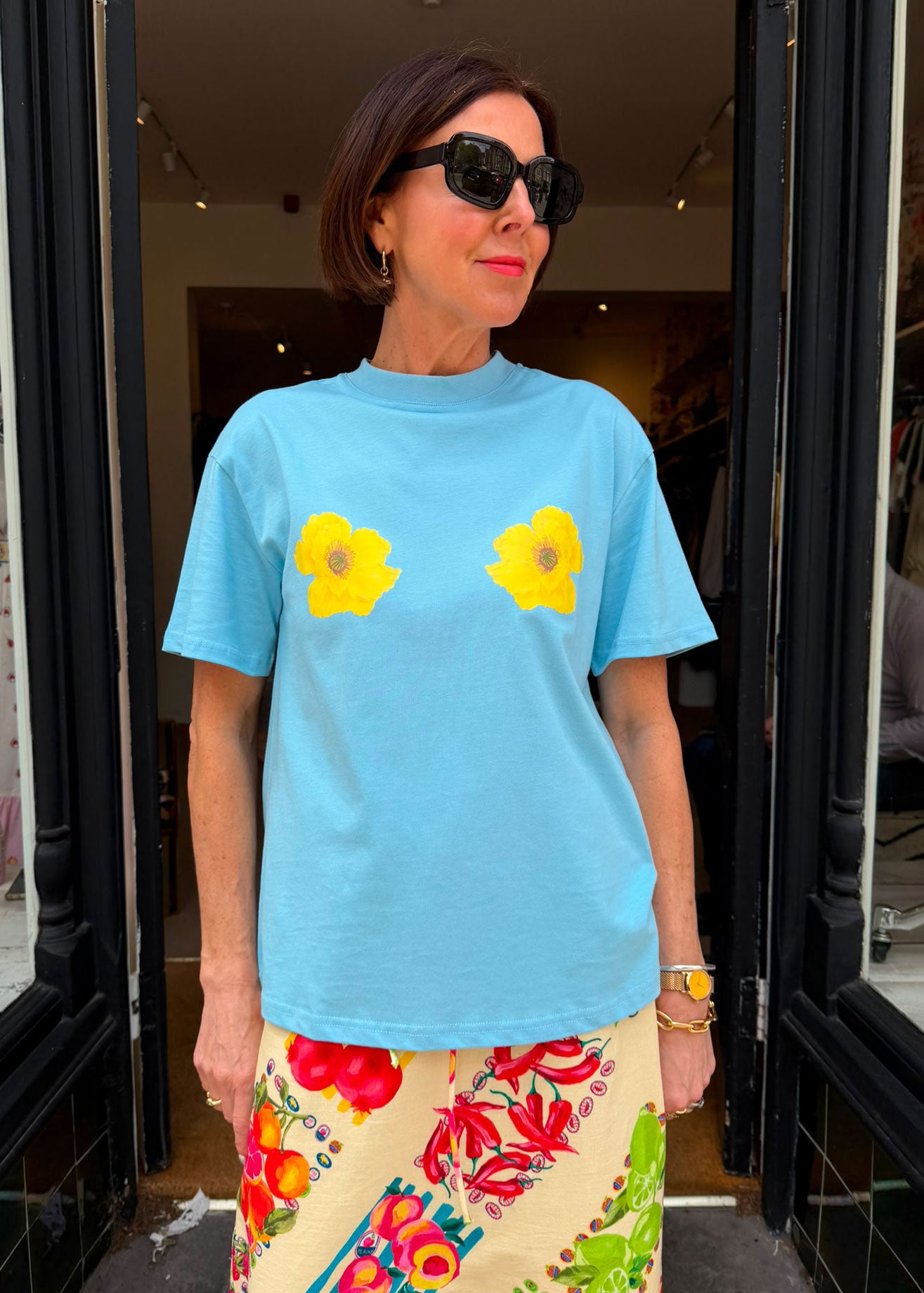Never Fully Dressed Blue Poppy T-Shirt