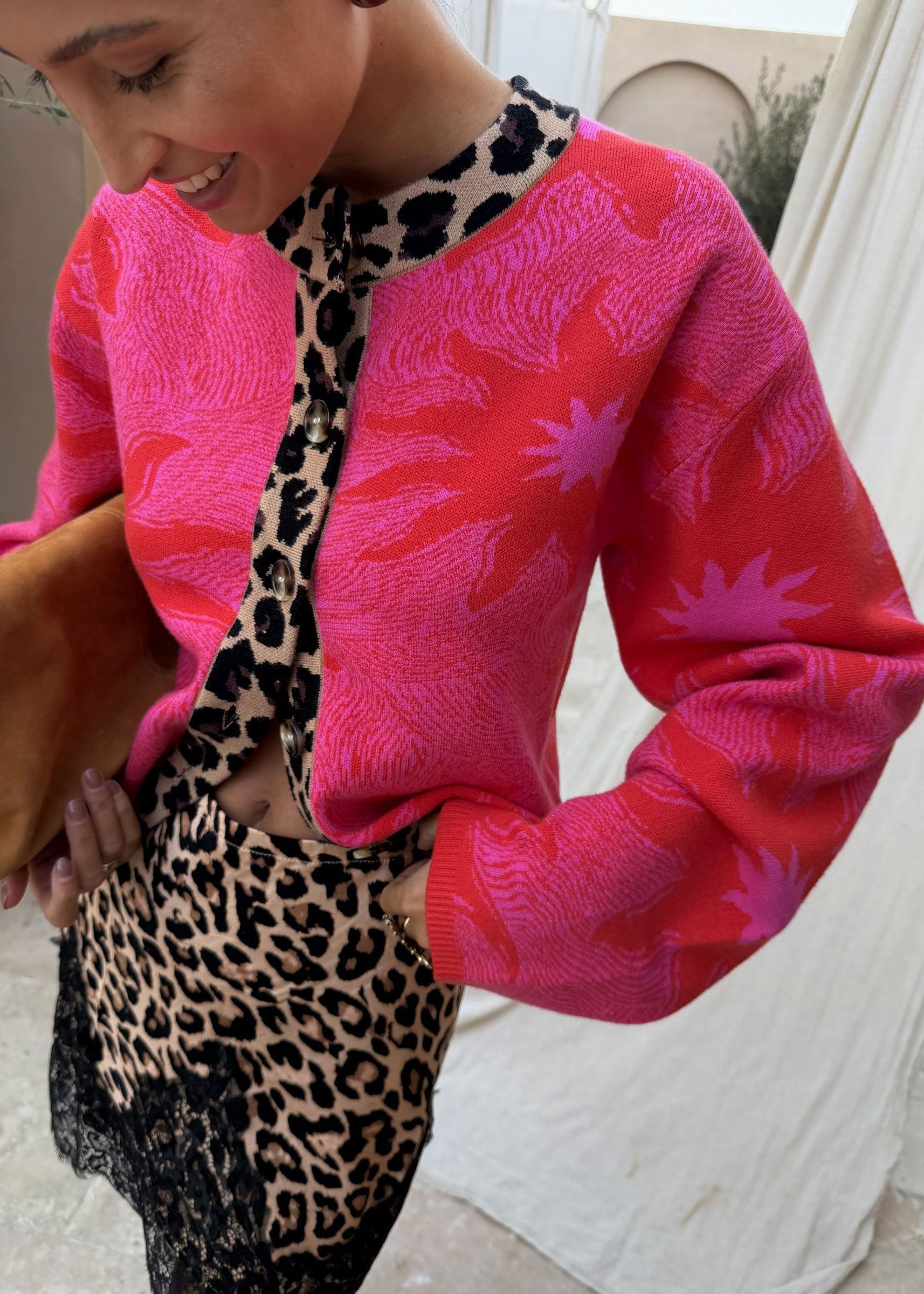 Never Fully Dressed Pink Soleil Cardigan