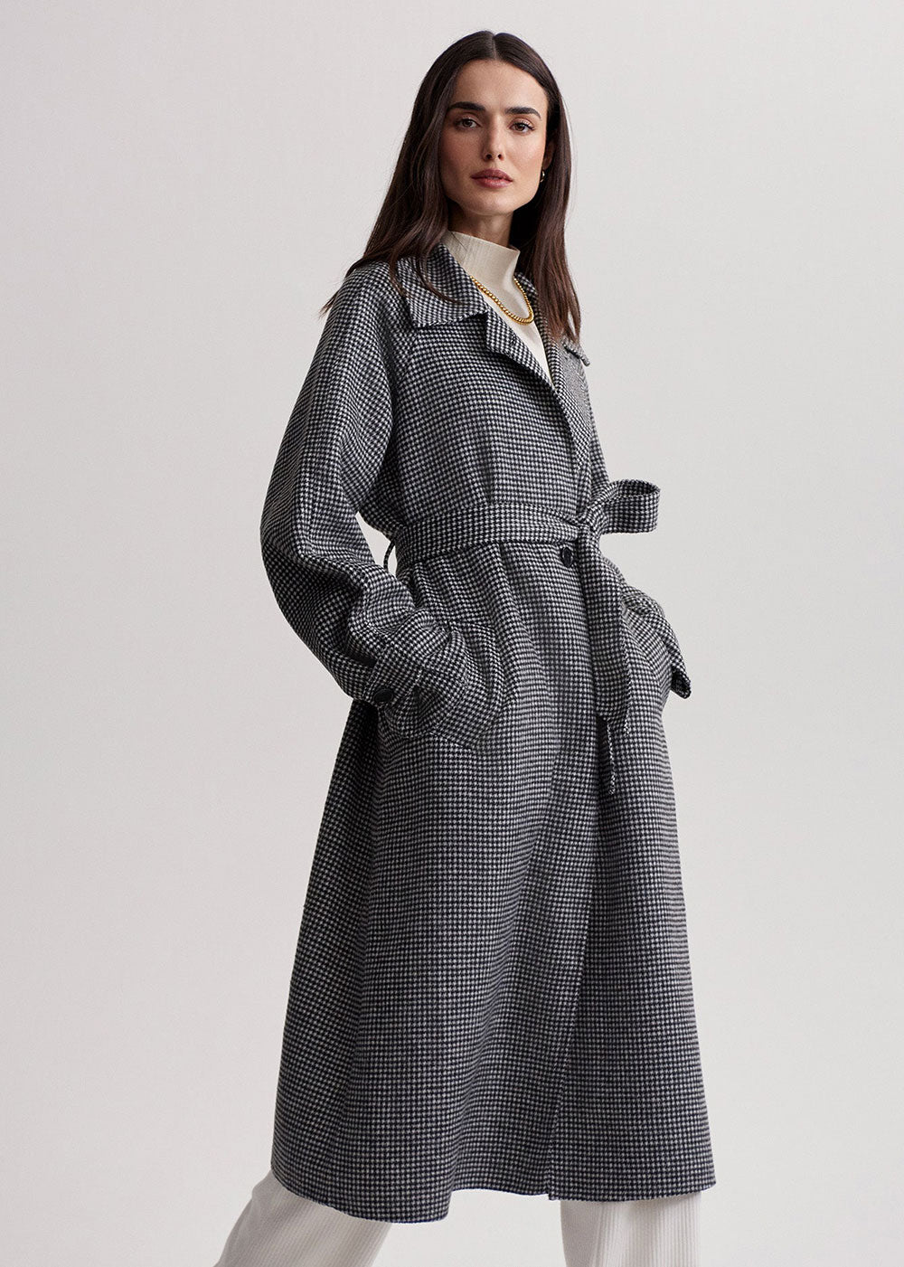 Fairbourn Belted Long Coat KitiCymru