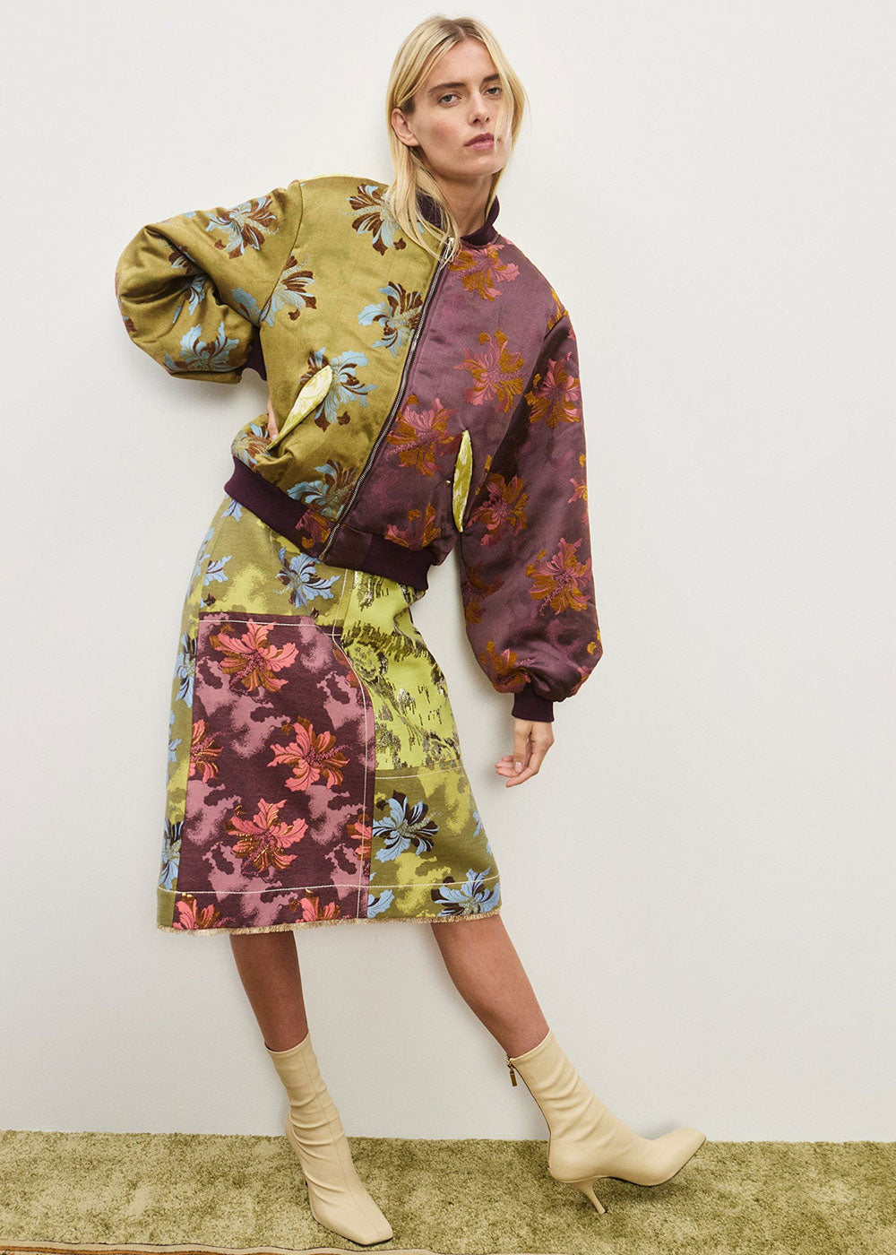 yuuuki！AMERI GLITTER JACQUARD JACKET Ameri GLITTER JACQUARD TAILORED JACKET