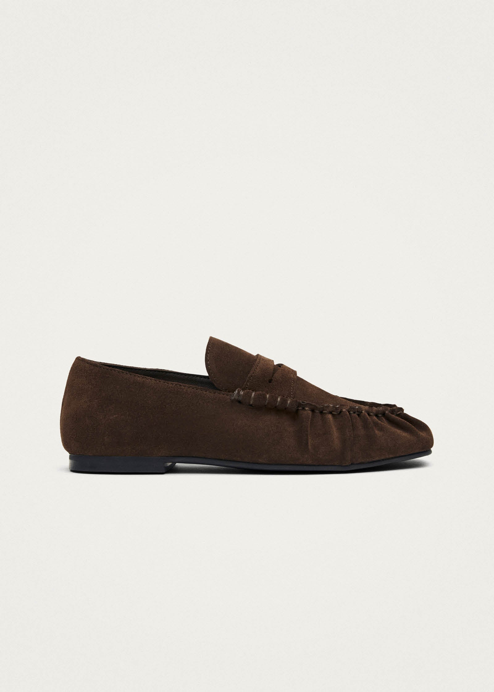 Alohas Aven Suede Leather Loafers - Brown