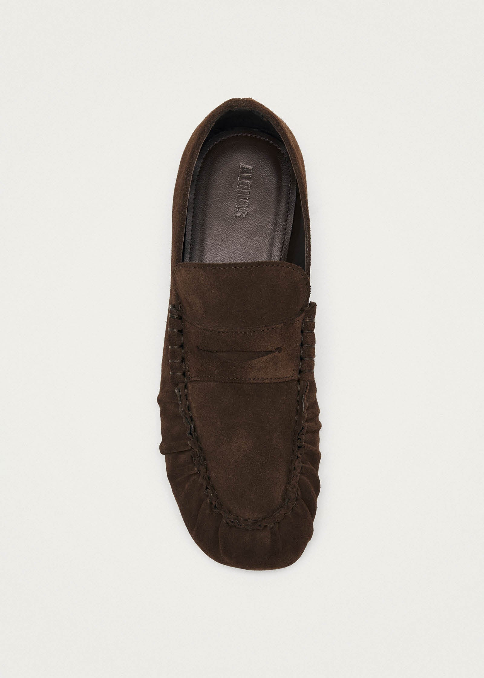 Alohas Aven Suede Leather Loafers - Brown