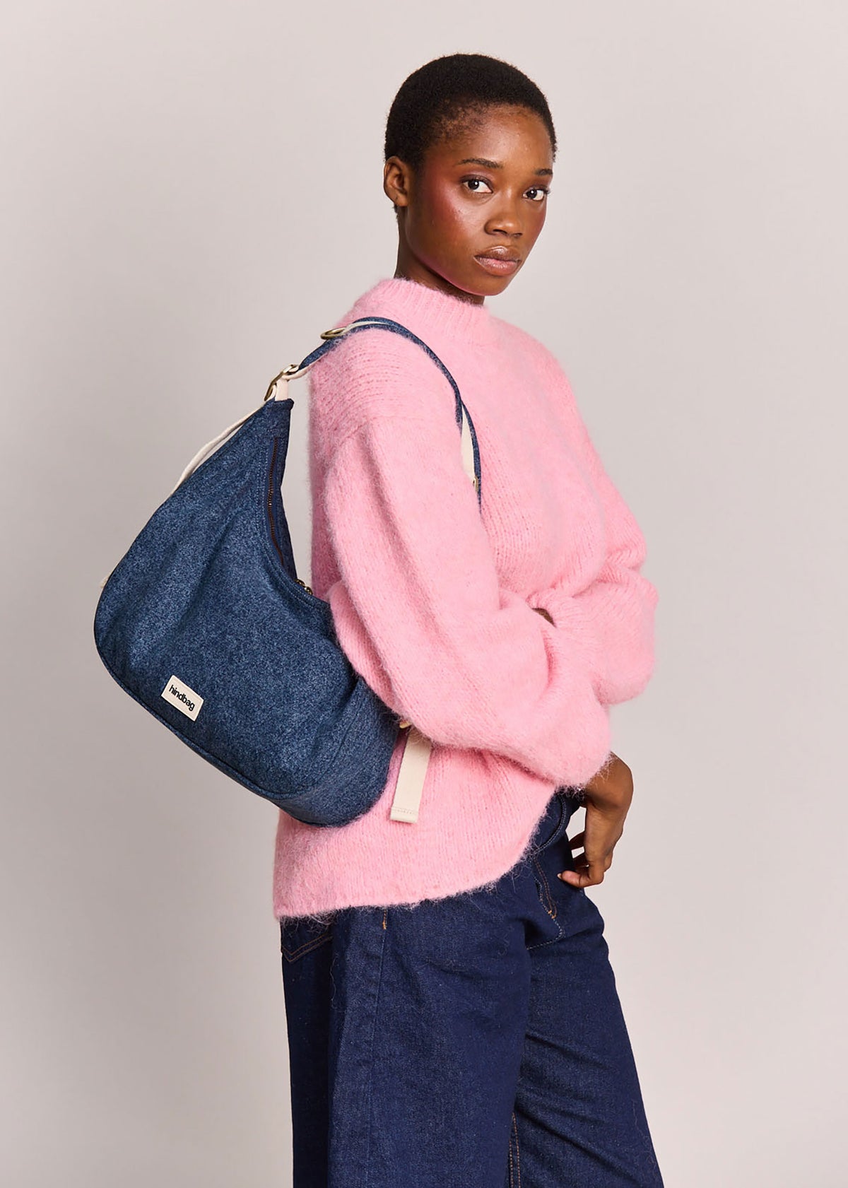 Hindbag Bianca Shoulder Bag - Blue Denim
