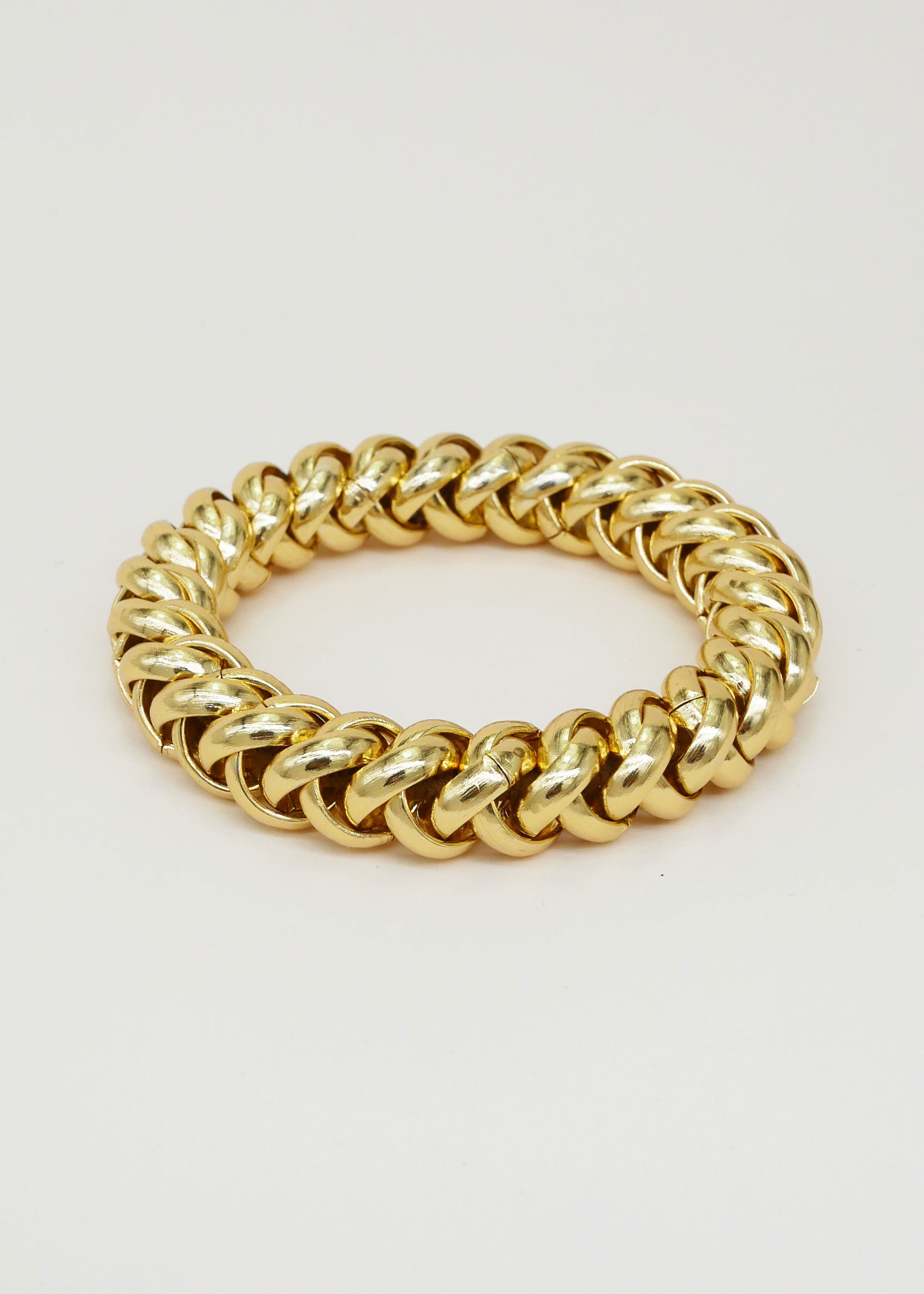 Scrunchie Is Back BICHOUS Chain Hair Tie Bracelet - Gold