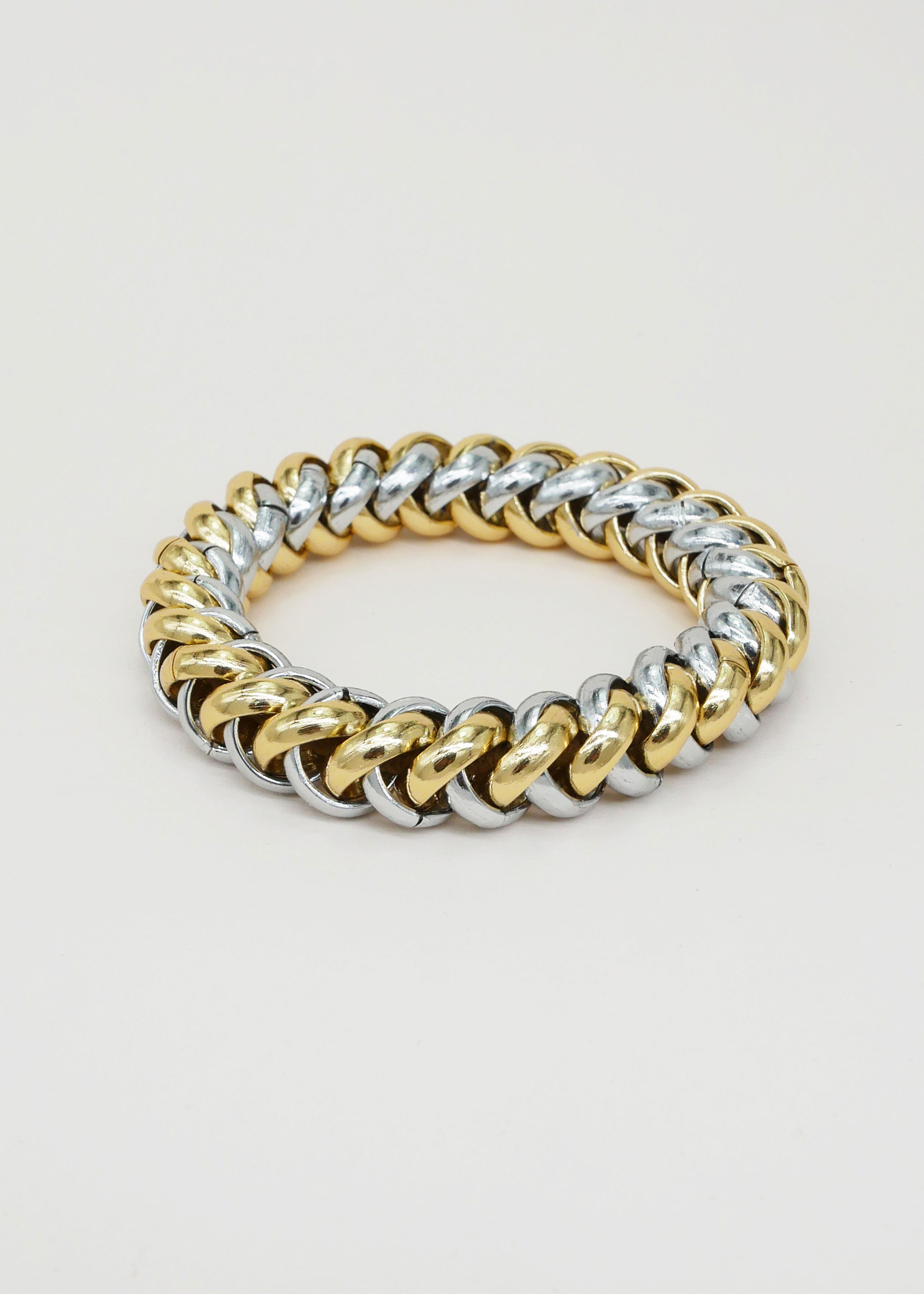 Scrunchie Is Back BICHOUS Chain Hair Tie Bracelet - Gold & Silver