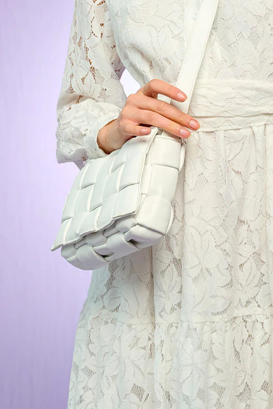Noella - Brick Compartment Bag - Off white