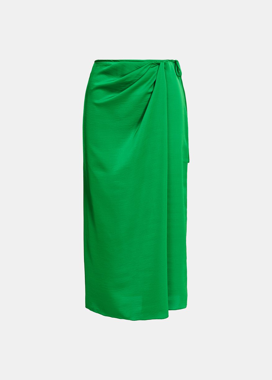 Essentiel Antwerp - Ellie - Green Midi Wrap Skirt