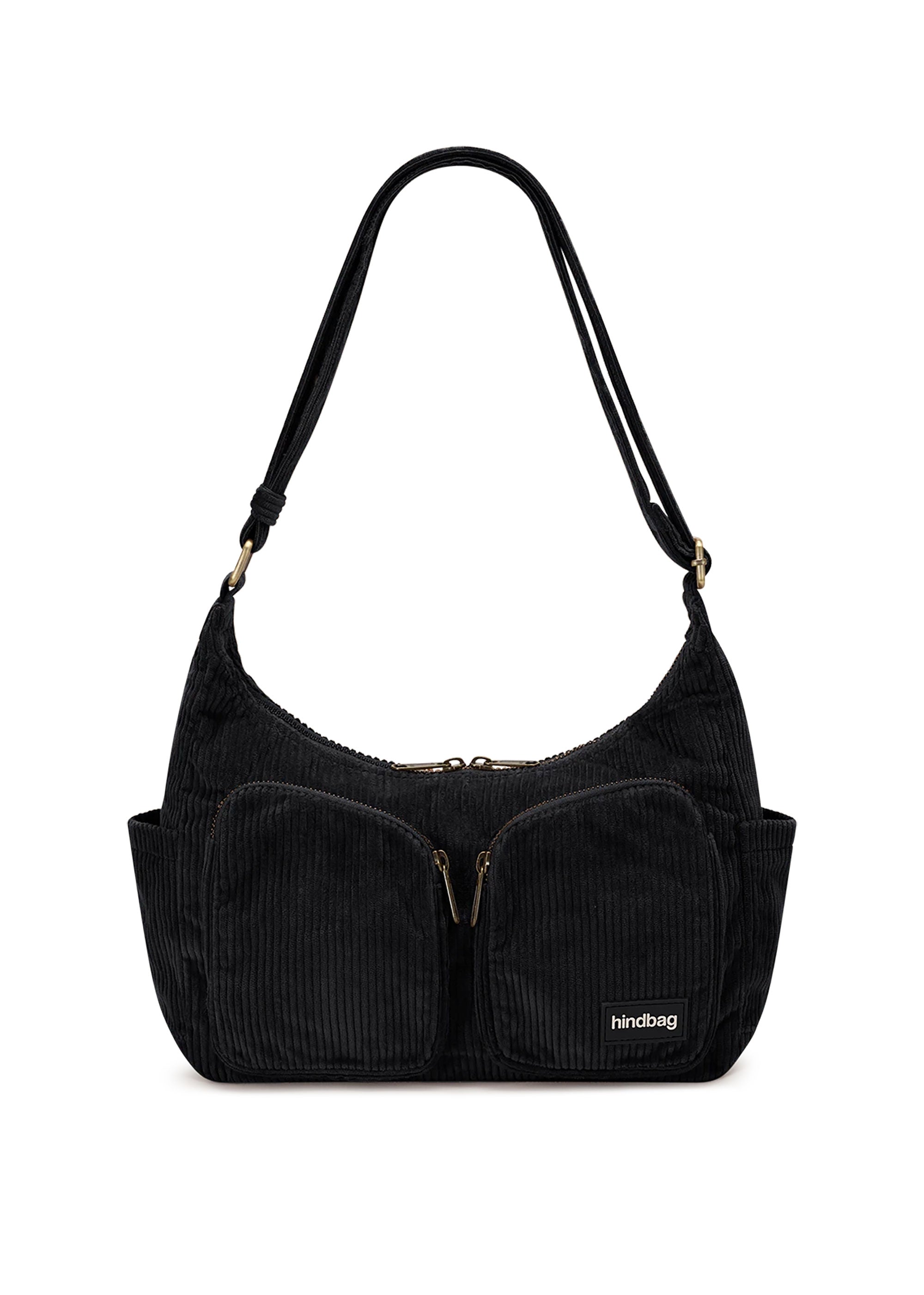 Hindbag Emile Shoulder Bag - Black Corduroy