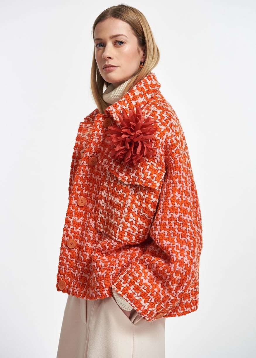 Essentiel Antwerp - Energised Oversized Jacket - Tiger Blossom