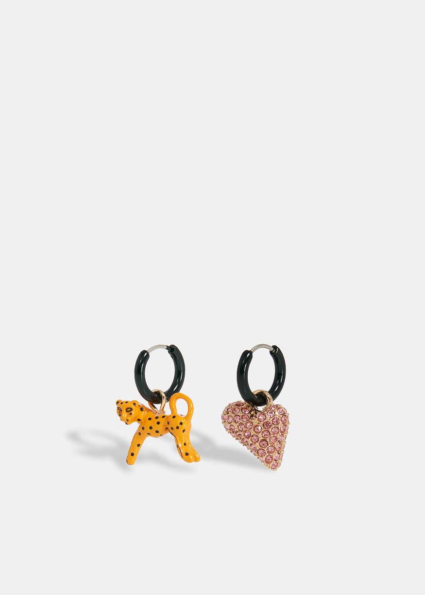Essentiel Antwerp - Eoli Earrings with Pendants - Combo Black