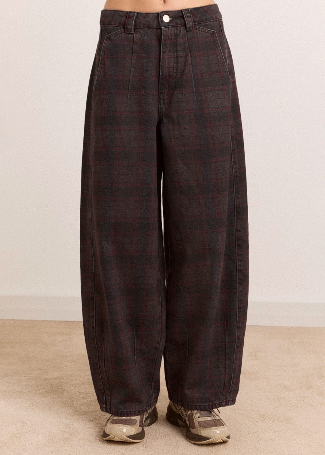 Damson Madder Erika Jeans - Sirius Check
