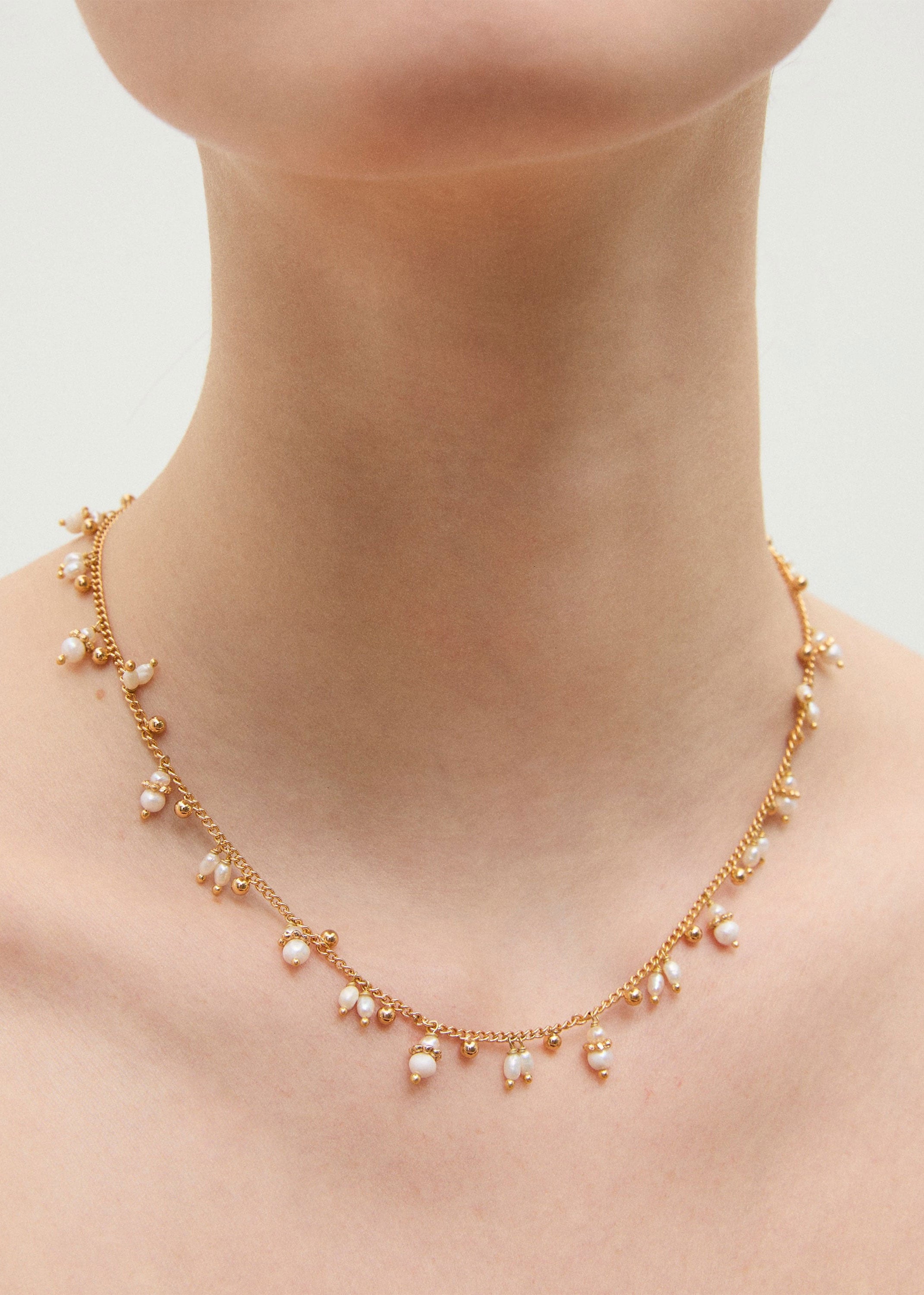 Gas Bijoux Tangerine Necklace - White Mother-of-pearl