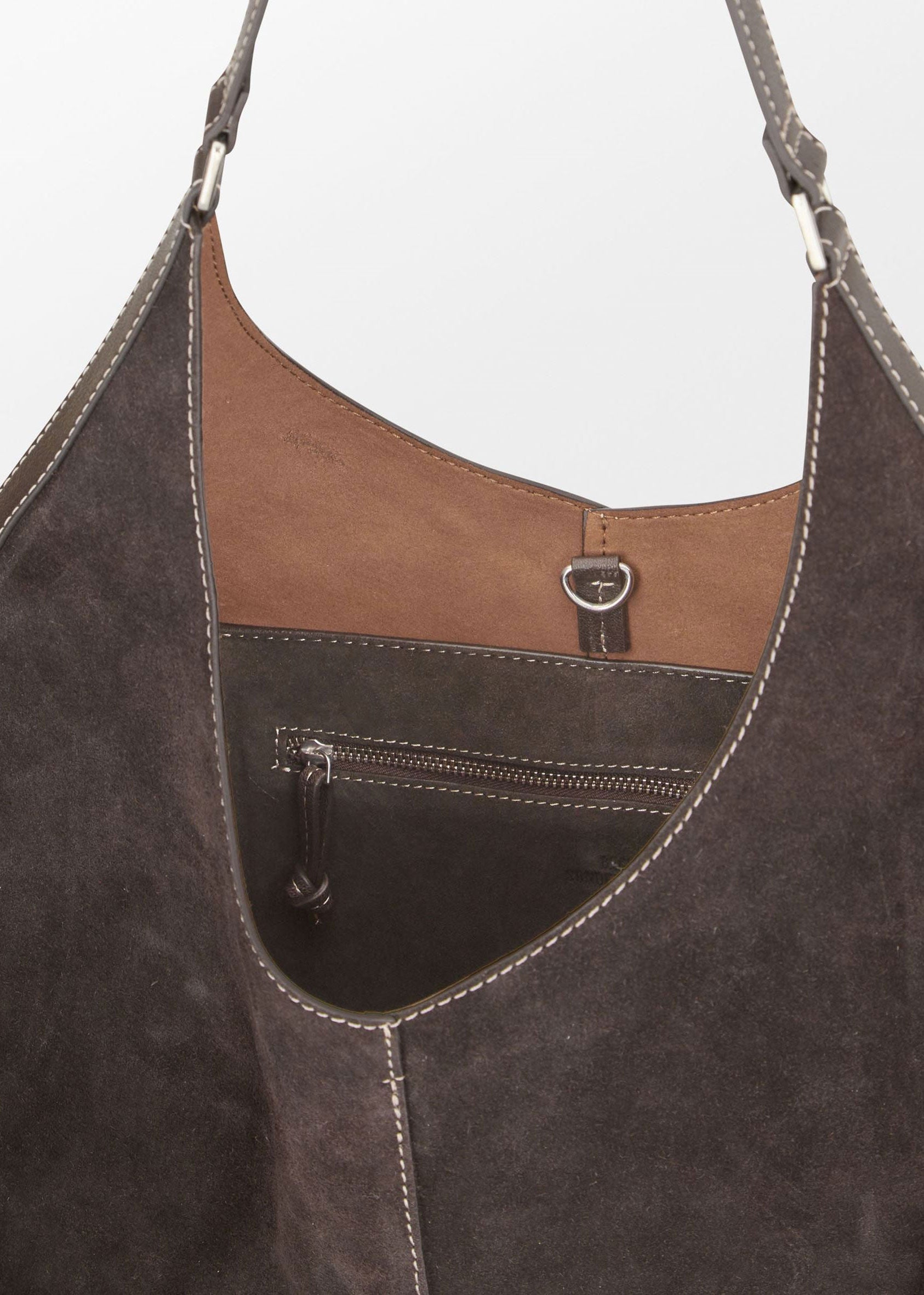 BeckSöndergaard Suede Shae Bag - Chocolate Torte