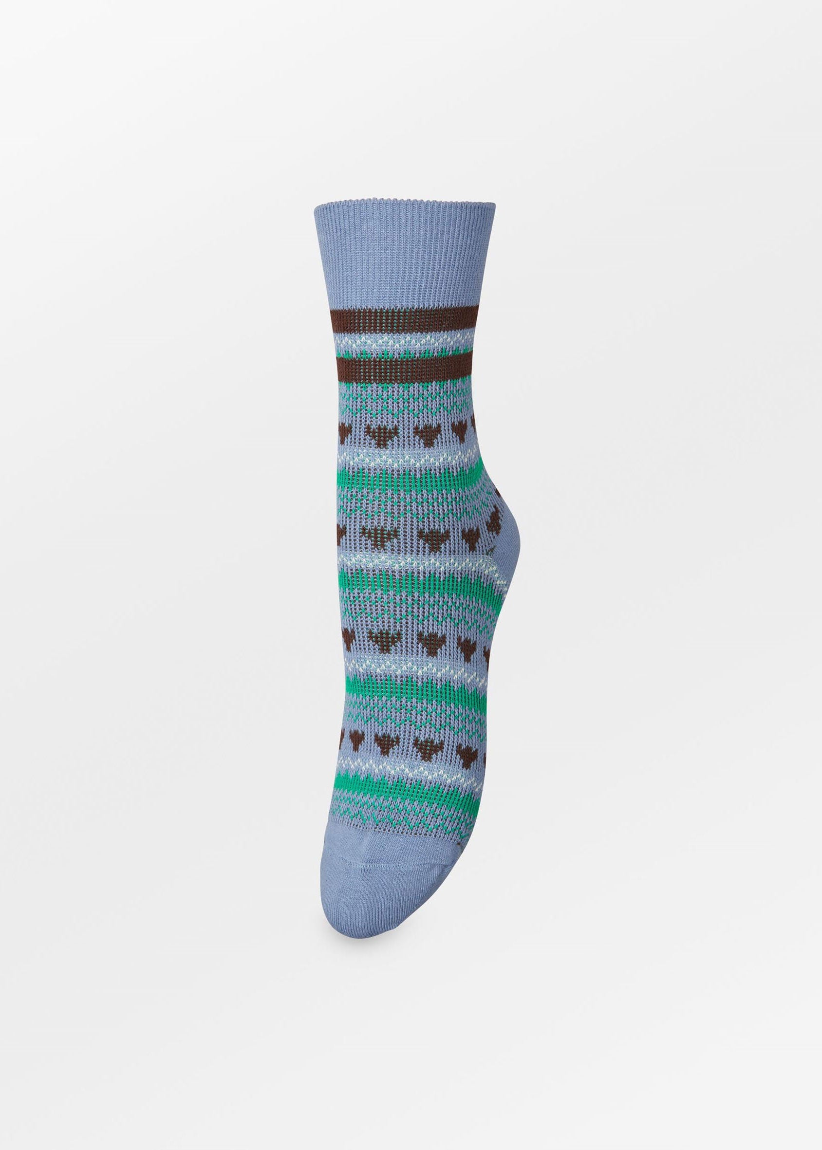 BeckSöndergaard Barlow Cotta Sock - Windward Blue