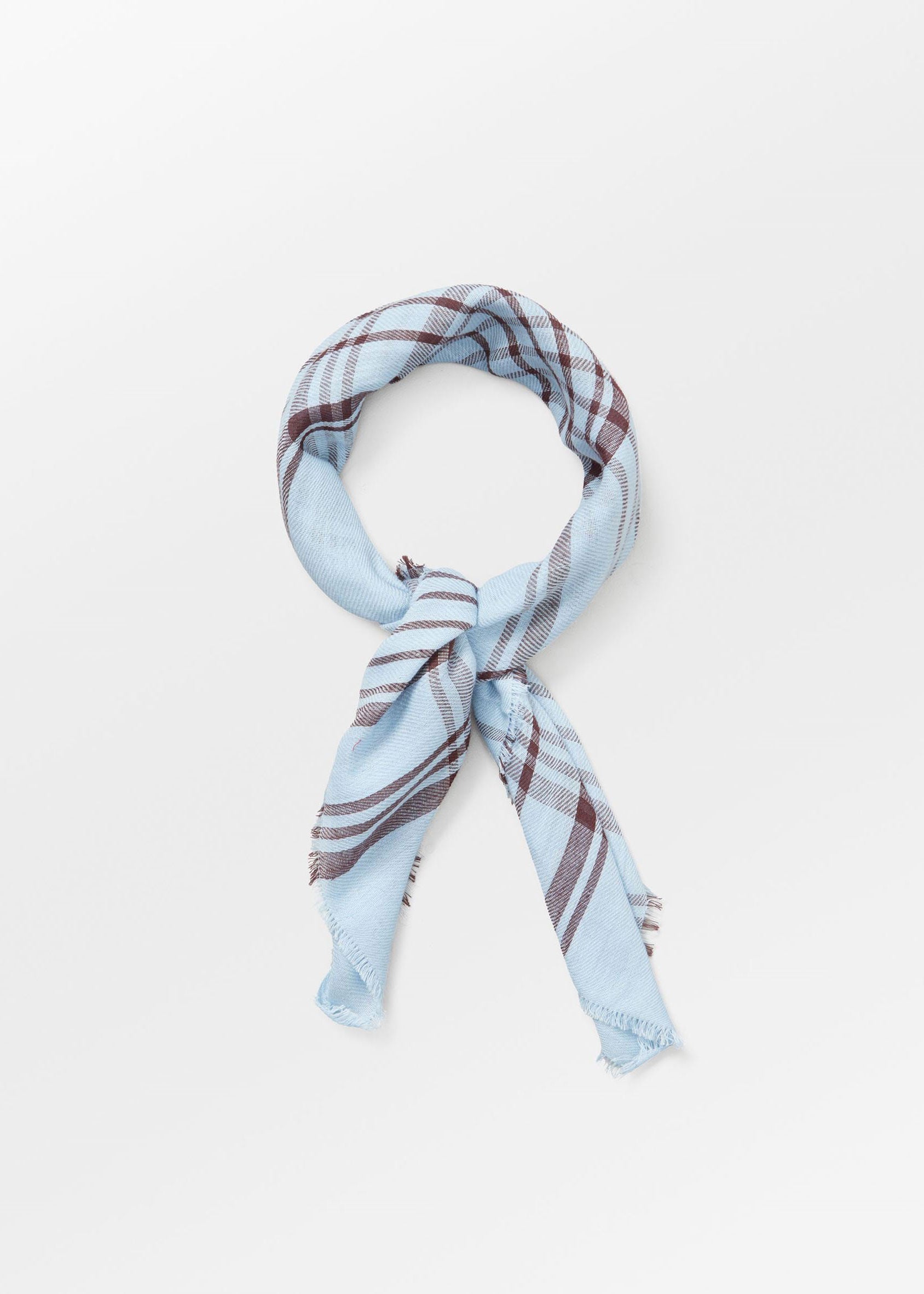 BeckSöndergaard Grid Cowea Scarf - Skyway Blue
