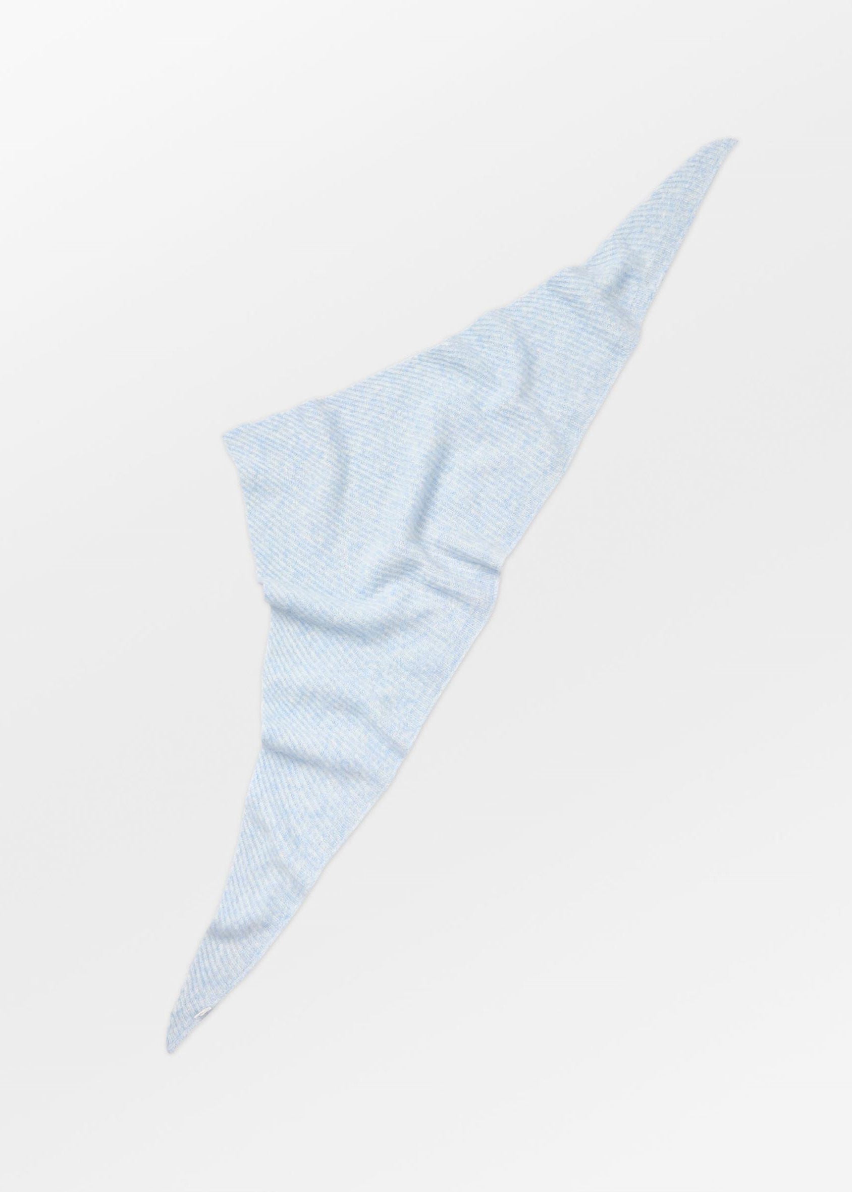 BeckSöndergaard Alpaca-Wool Triangle Scarf - Skyway Blue