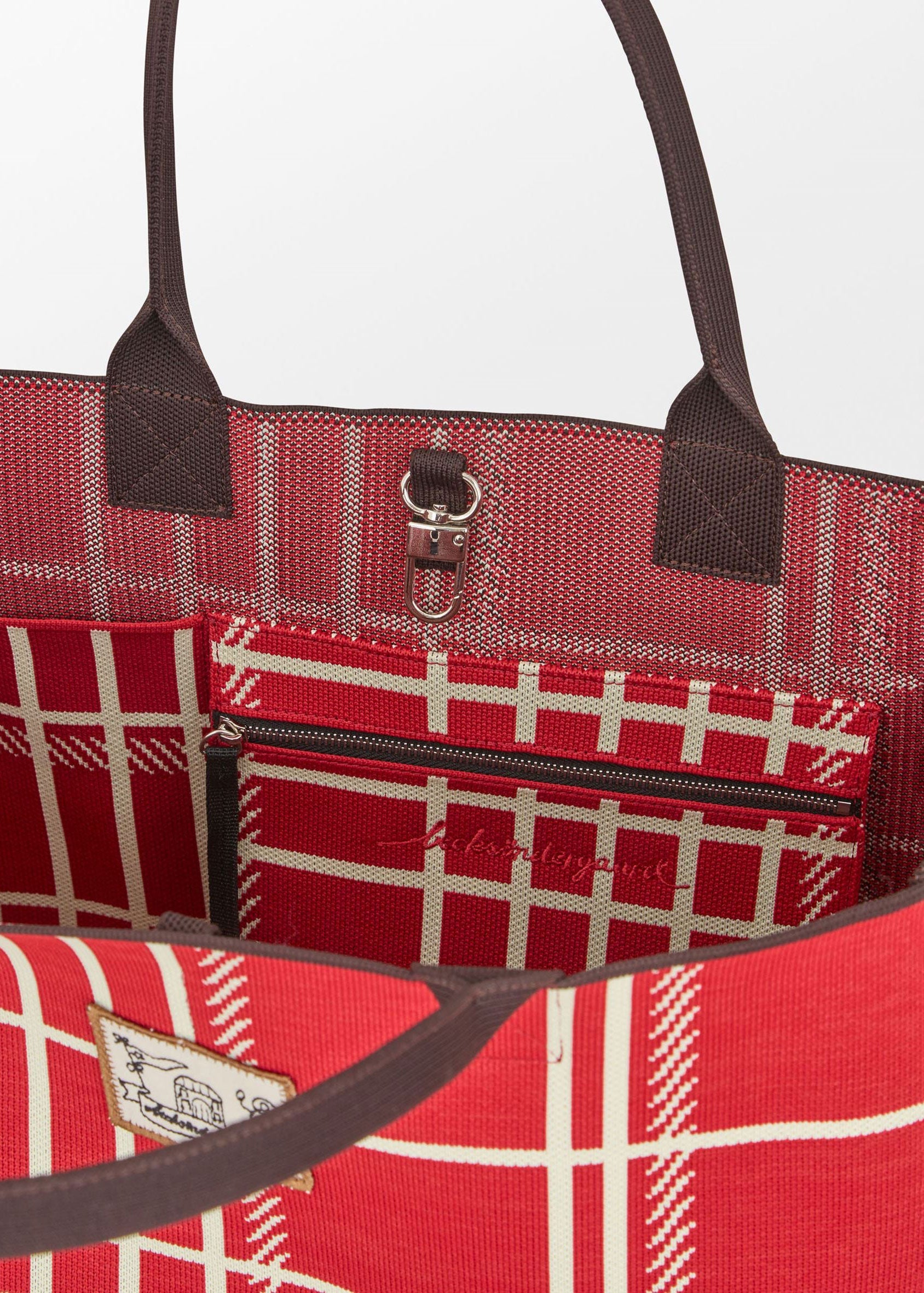 BeckSöndergaard Grid Josie Bag - Salsa Red