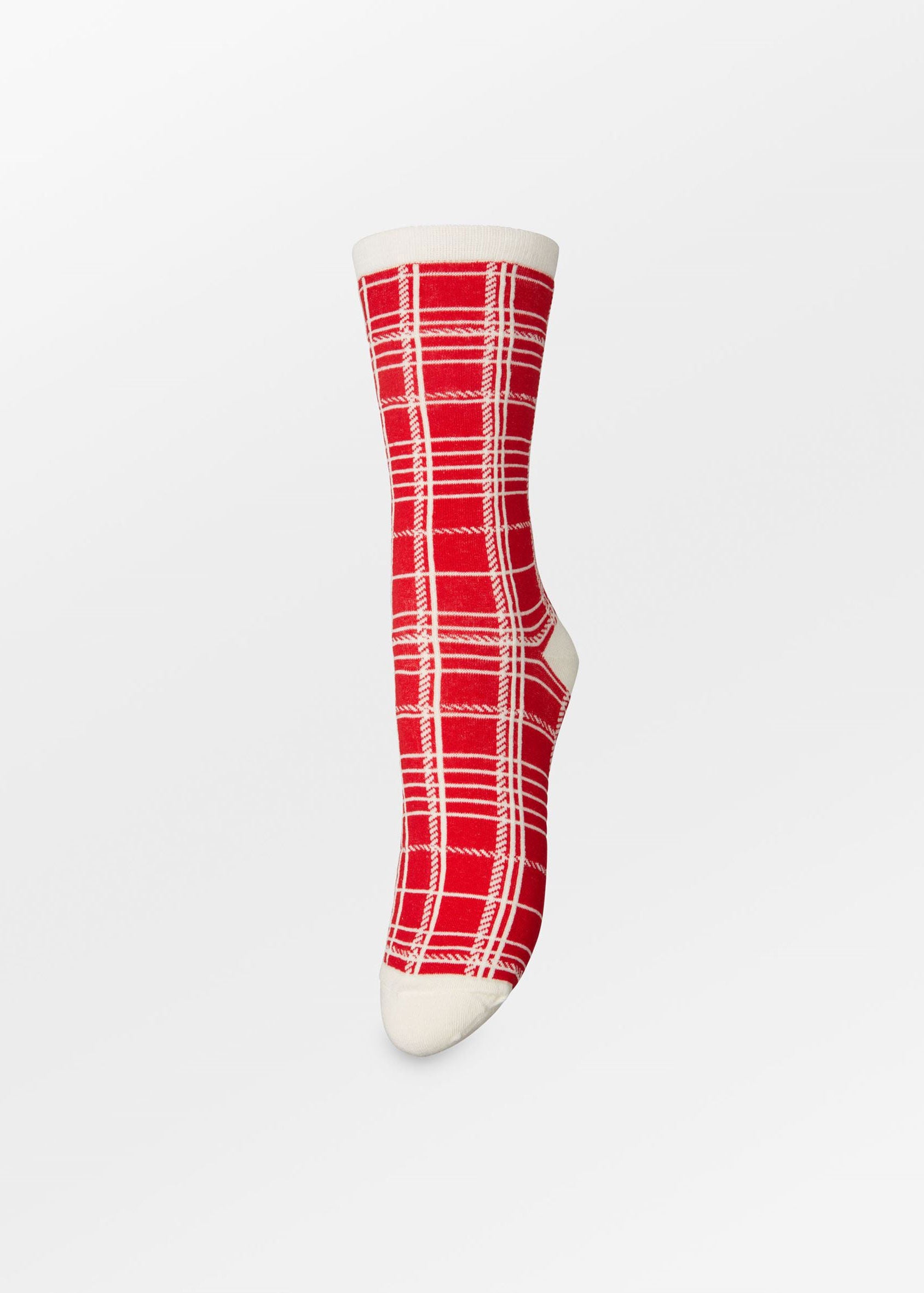 BeckSöndergaard Grid Visca Sock - Salsa Red
