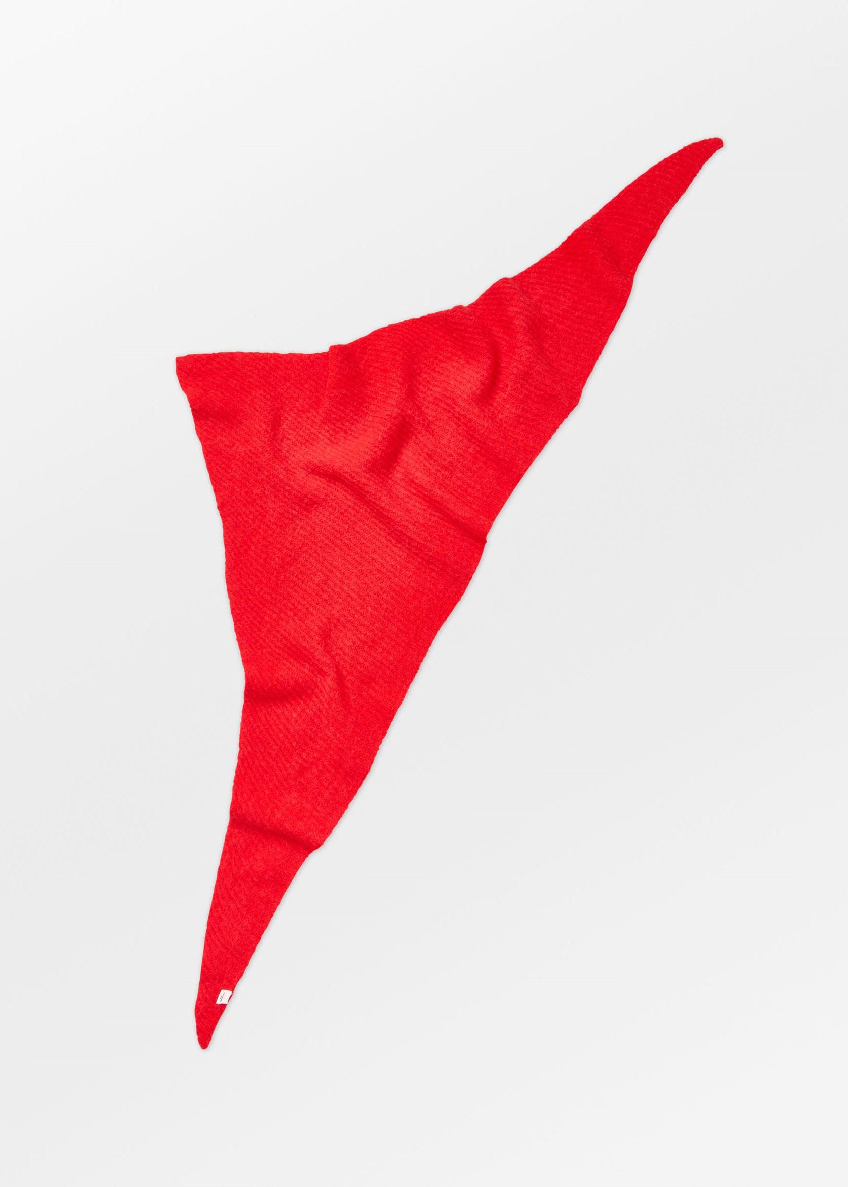 BeckSöndergaard Alpaca-Wool Triangle Scarf - Salsa Red