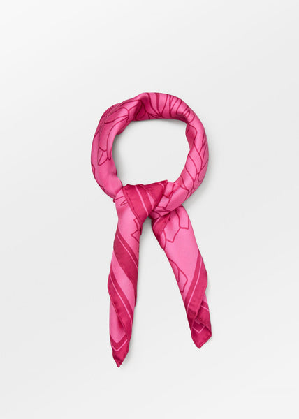 BeckSöndergaard Stencia Tulip Sia Scarf - Vivacious Pink