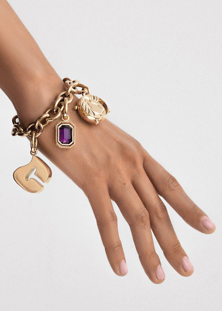 Coluri Letter D Gold Charm
