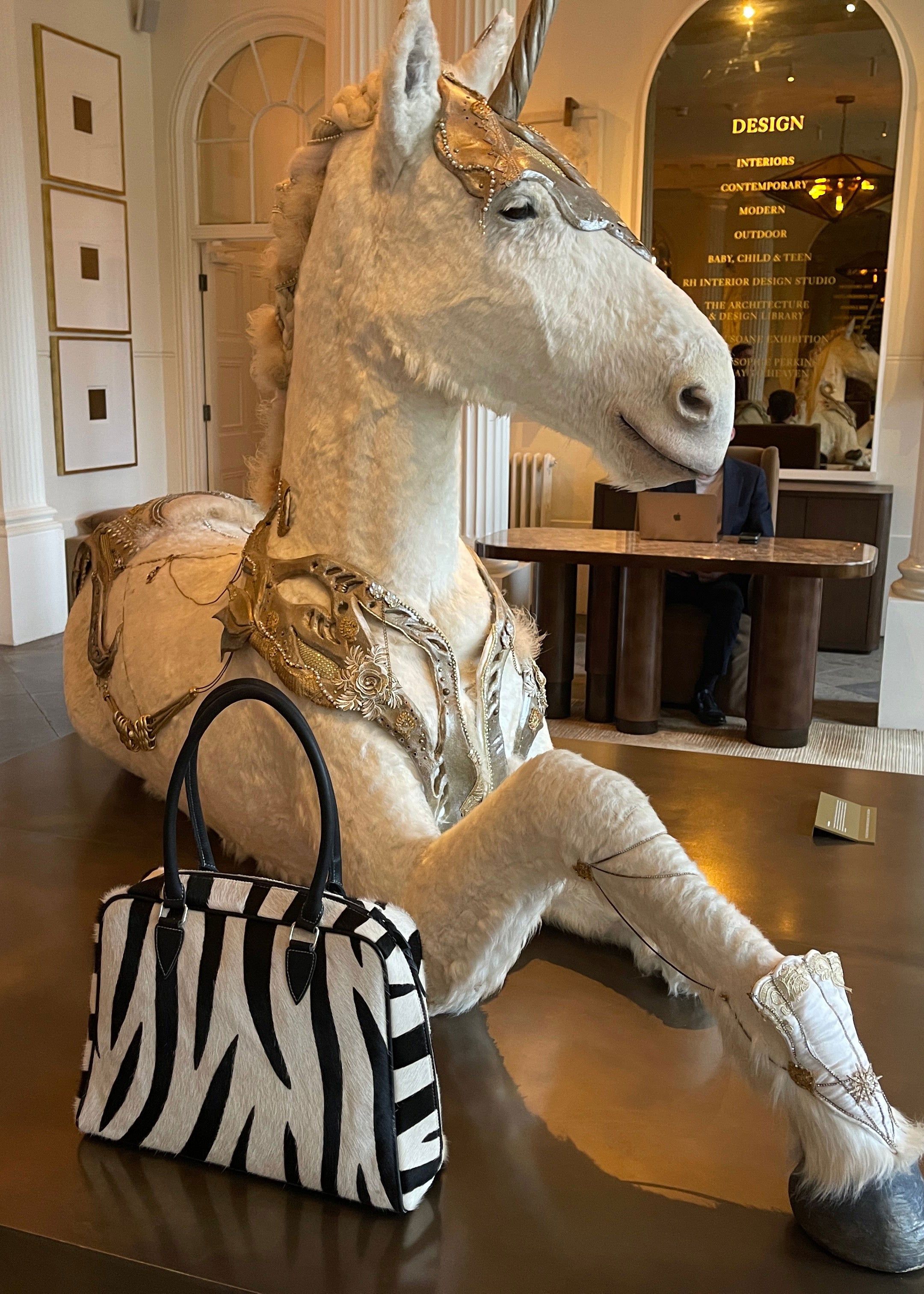 Forever Wild Ziggy Bowling Bag - Zebra