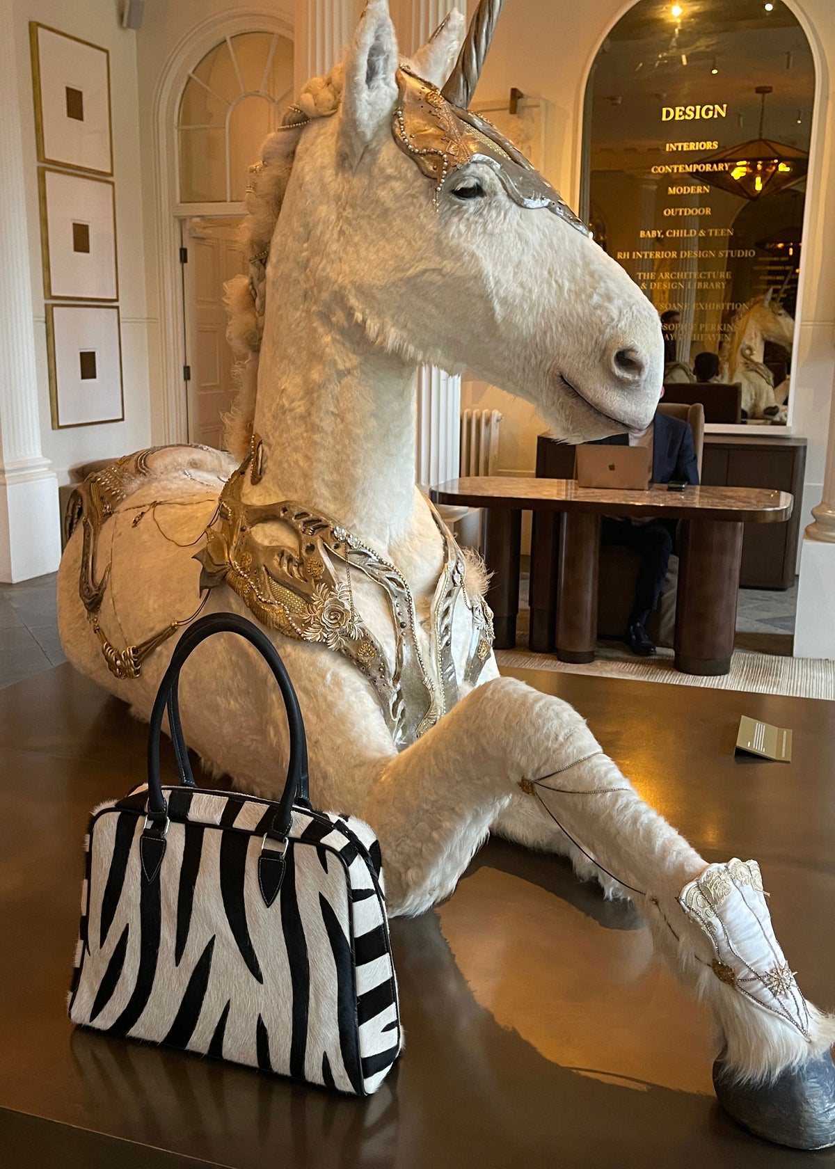 Forever Wild Ziggy Bowling Bag - Zebra