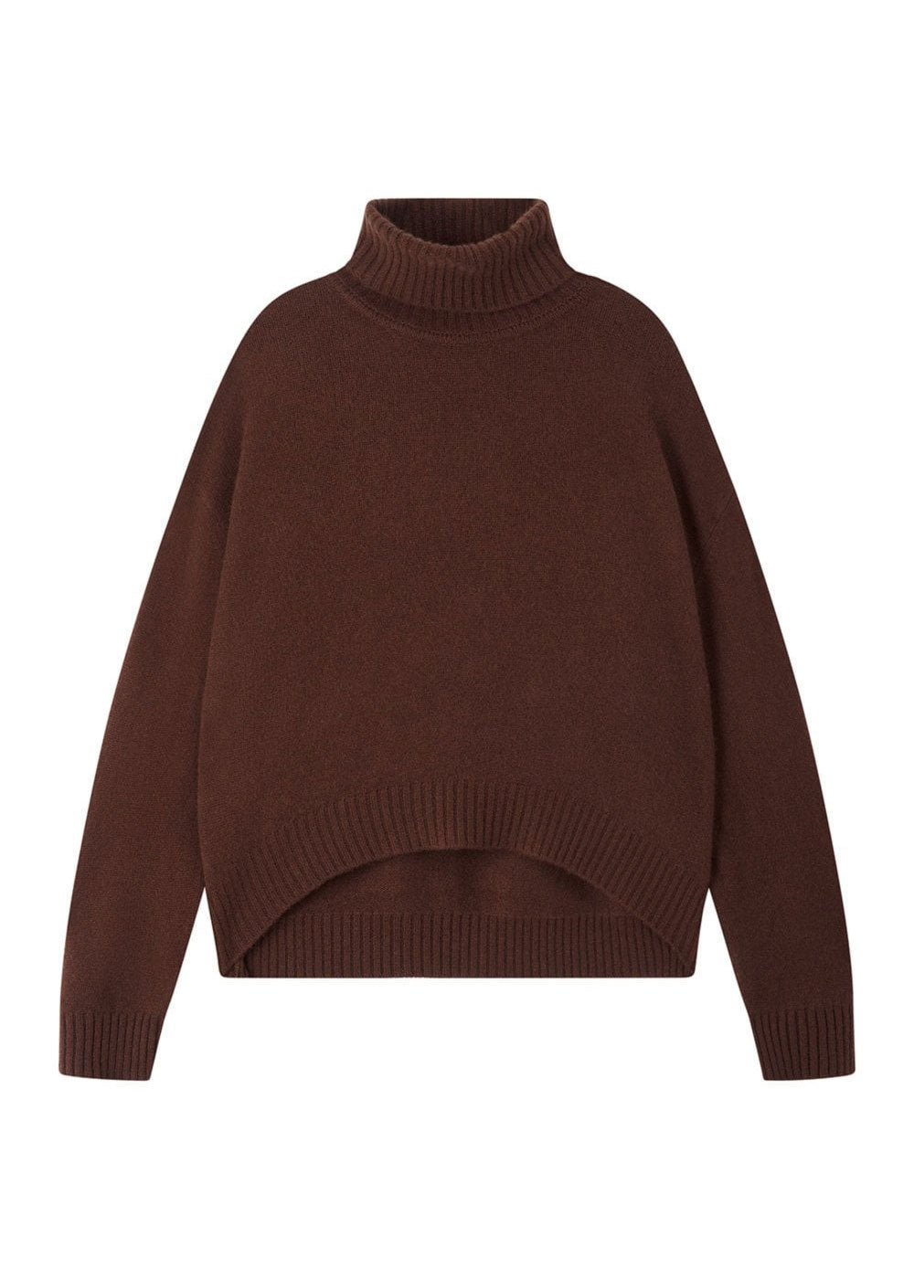Jumper 1234 Oversize Roll Collar - Cocoa