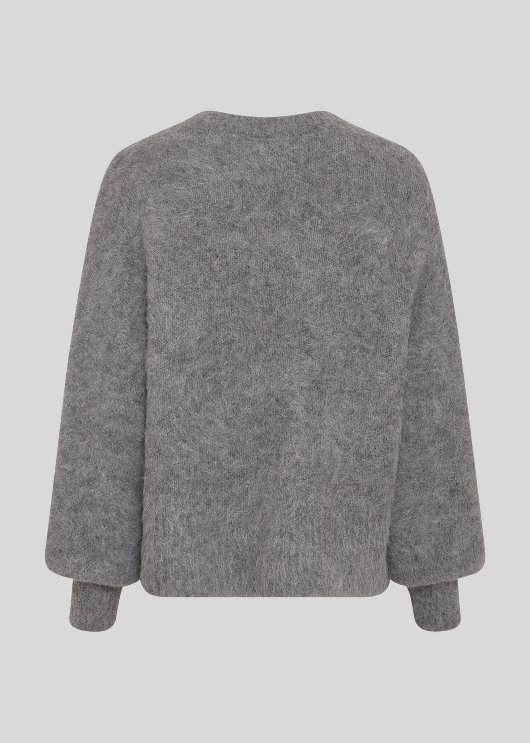 MSCH Copenhagen Back view, soft hairy texture with a ribbed hem and cuffs