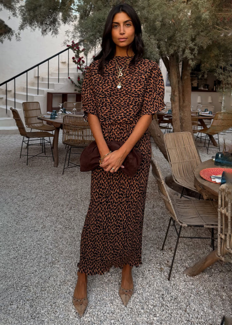 Never Fully Dressed Lucia Leopard Tilly Dress