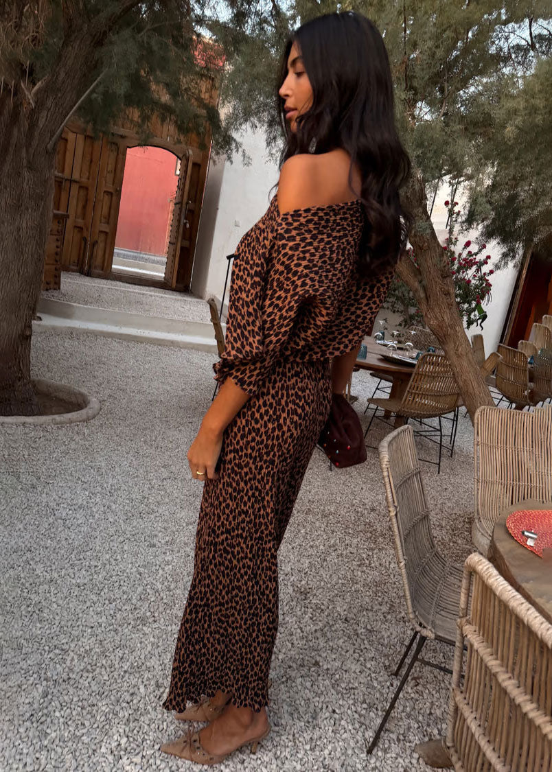 Never Fully Dressed Lucia Leopard Tilly Dress
