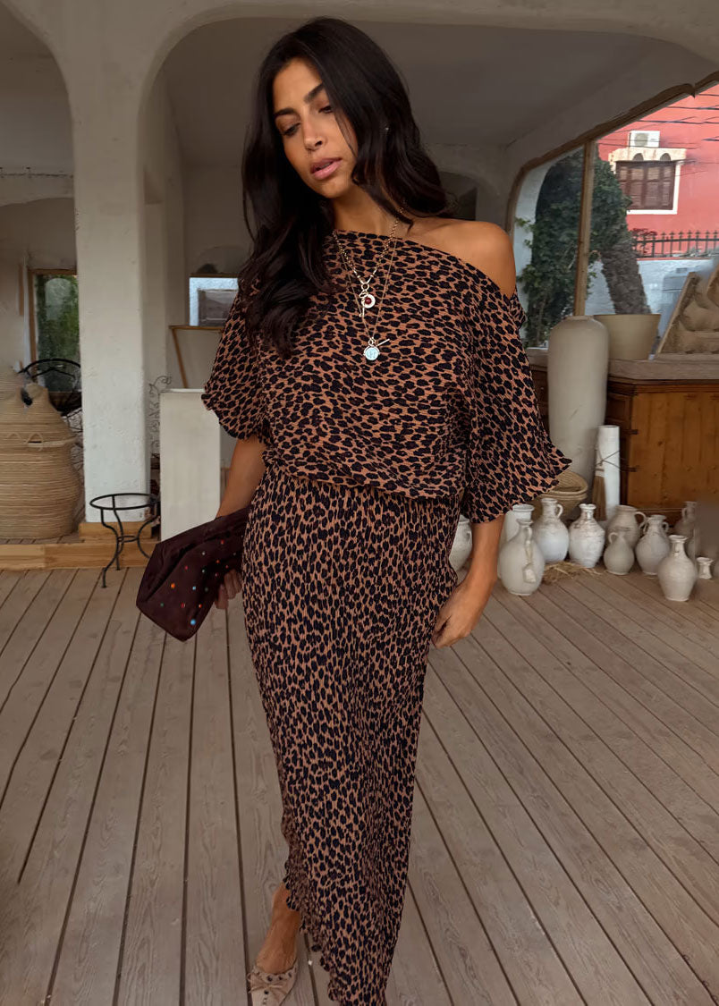 Never Fully Dressed Lucia Leopard Tilly Dress