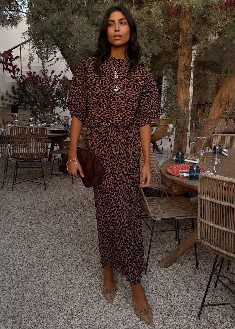 Never Fully Dressed Lucia Leopard Tilly Dress