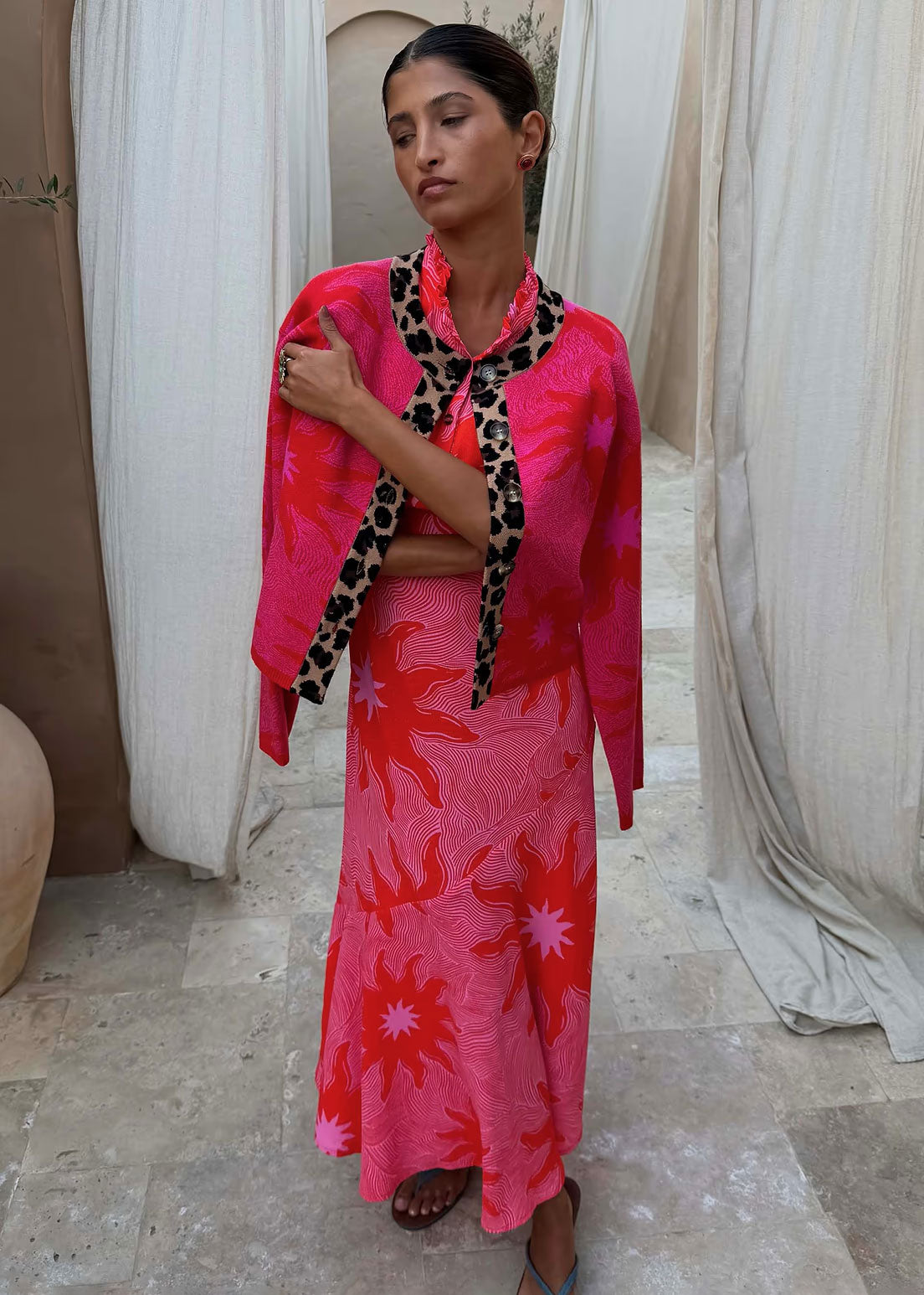 Never Fully Dressed Pink Soleil Cardigan