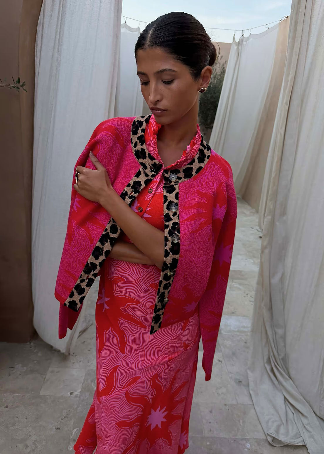 Never Fully Dressed Pink Soleil Cardigan