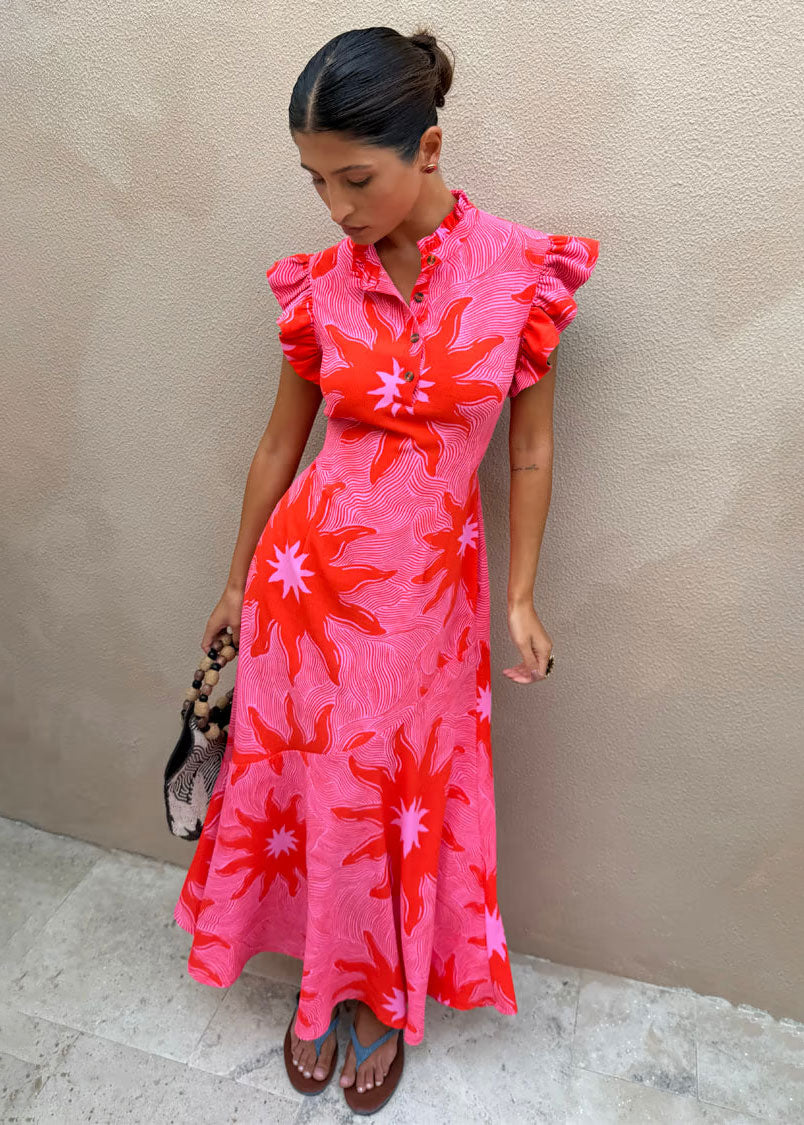 Never Fully Dressed Pink Soleil Remi Dress