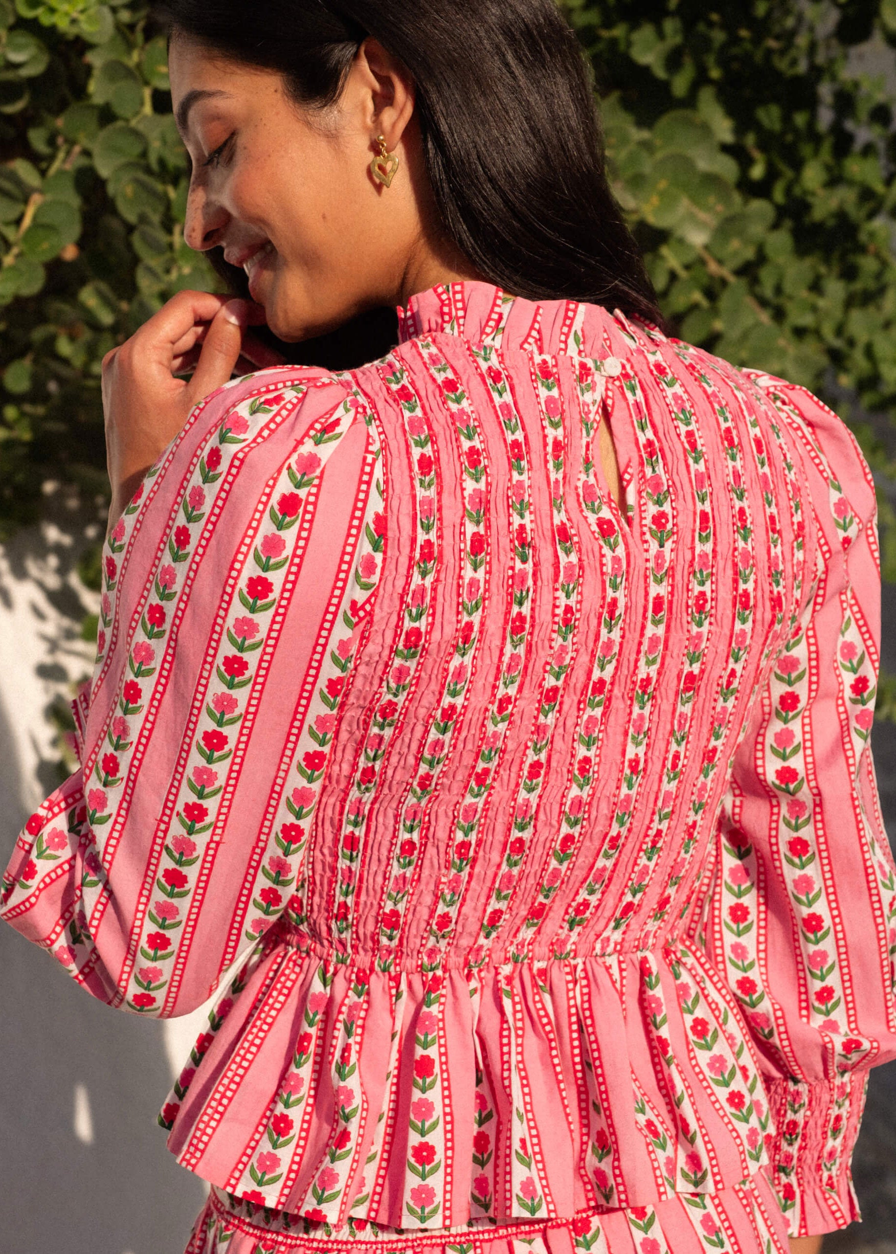 Pink City Prints Alpine Rose Isabel Top