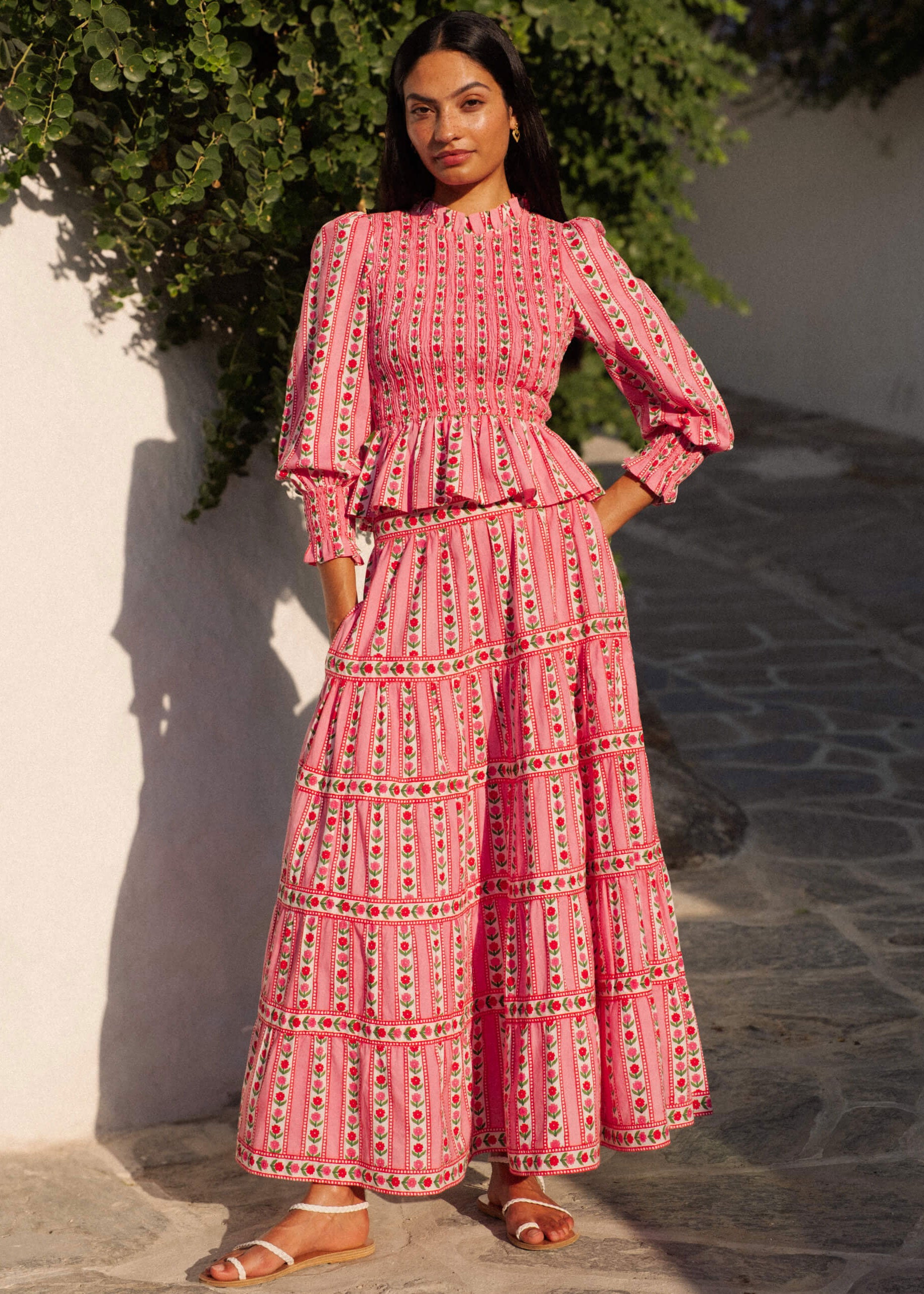 Pink City Prints Alpine Rose Isabel Top