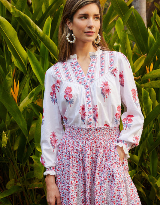 Pink City Prints - Lily Claudia Blouse